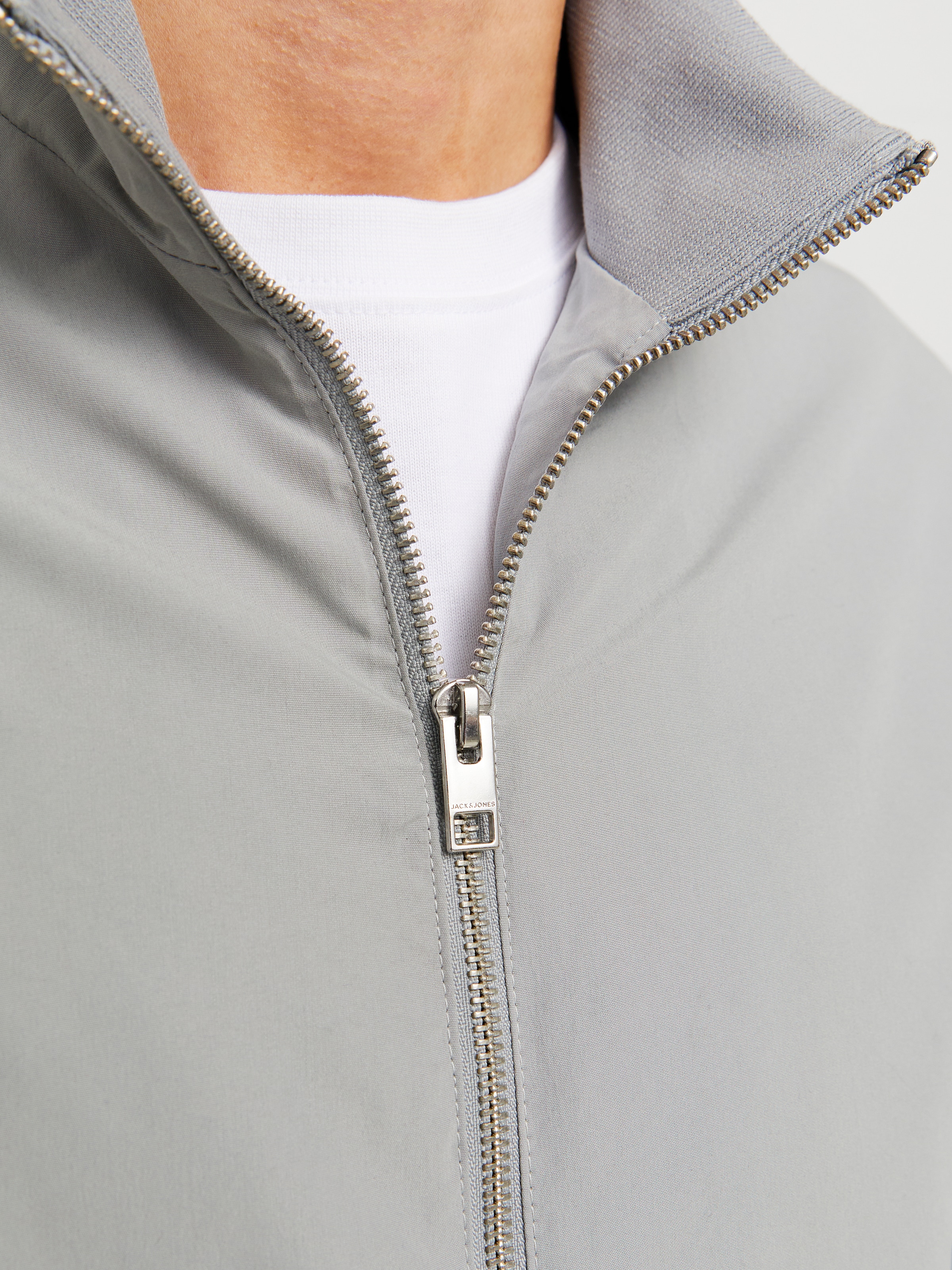 Jack & Jones Blouson »JJERUSH HARRINGTON BOMBER NOOS«, ohne Kapuze, mit Stehkragen