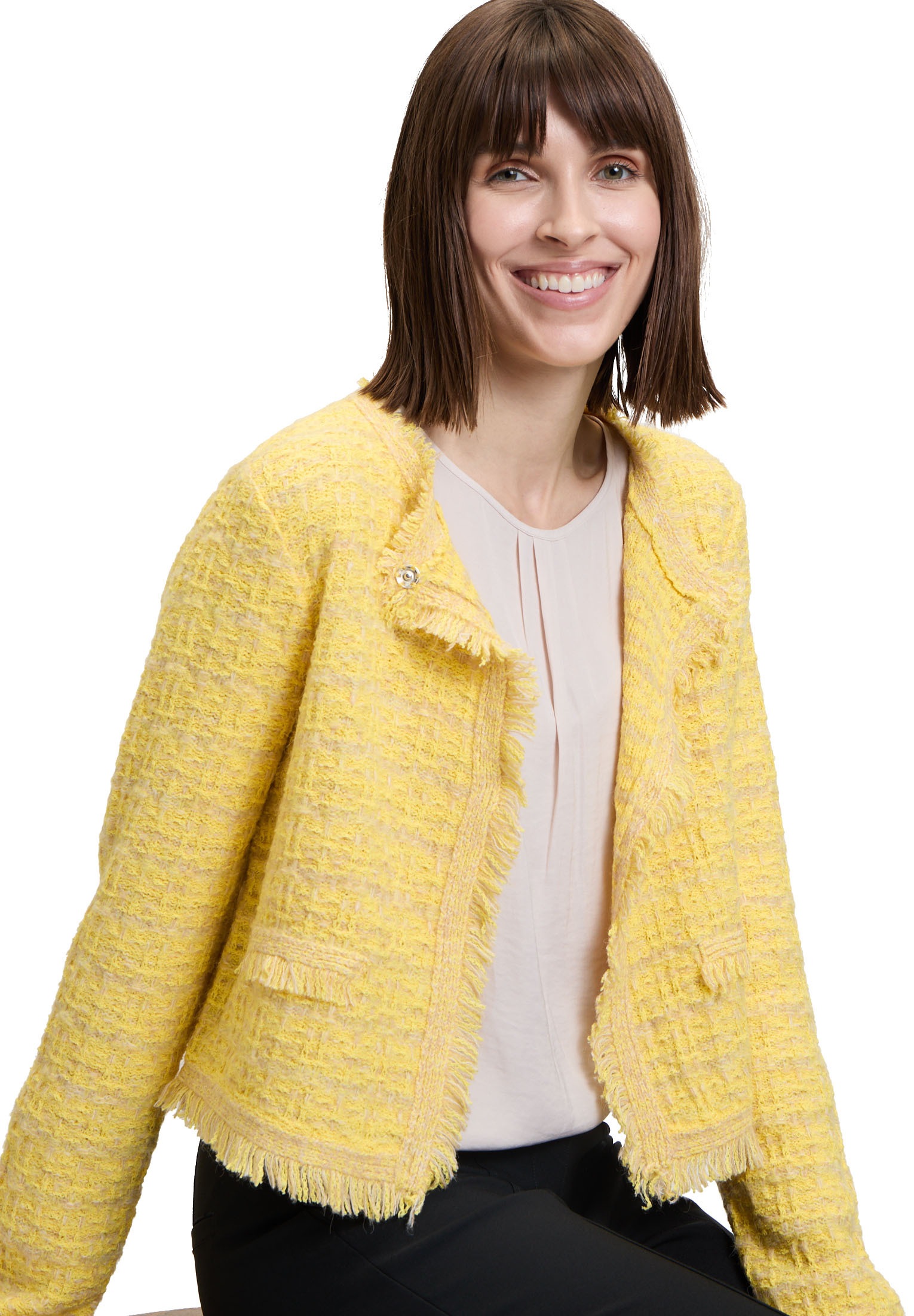 Betty Barclay Cardigan »Strick-Cardigan mit Fransen«