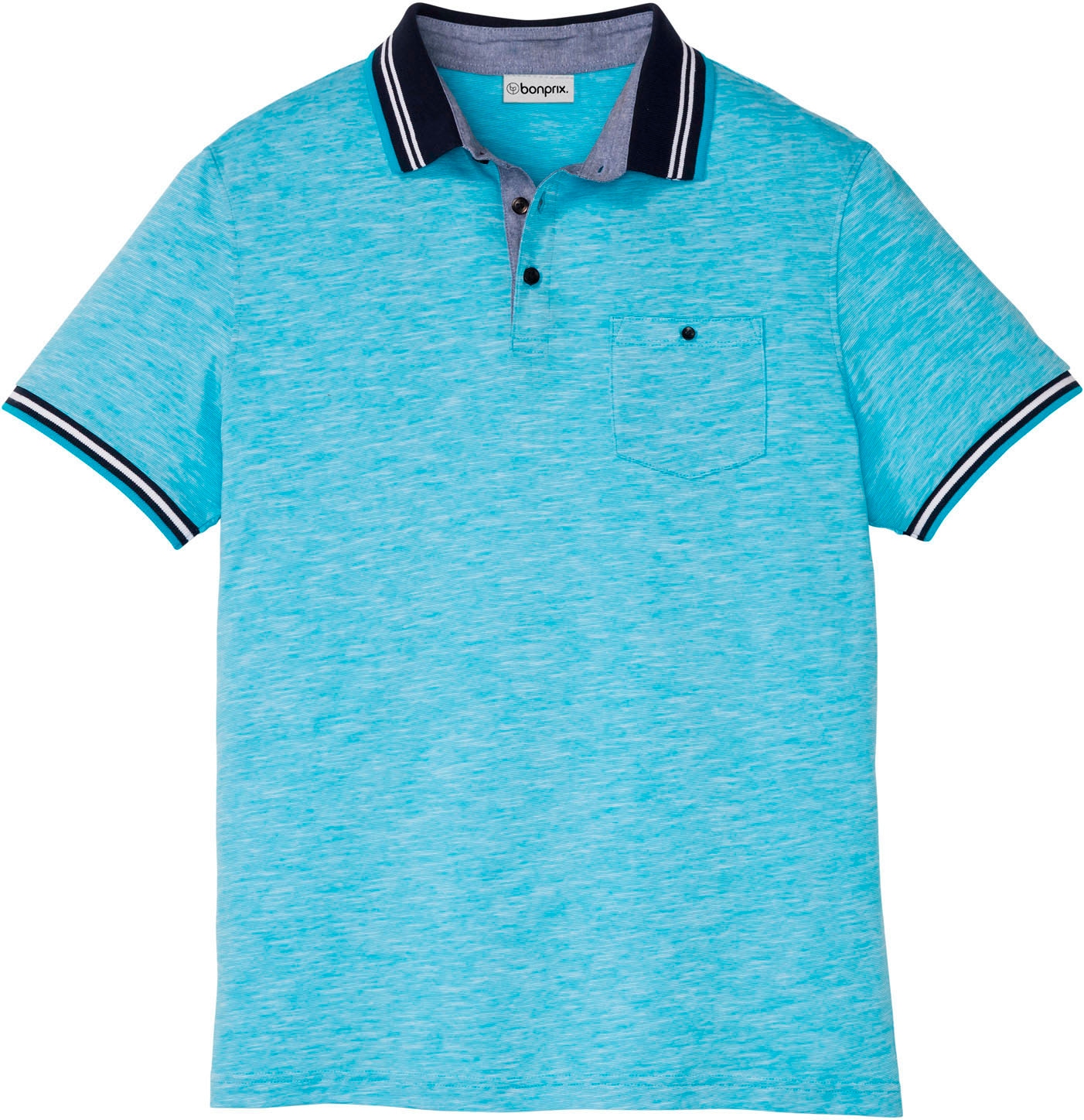 bonprix Poloshirt Regular fit, Kurzarm-Design, aus Baumwolle, mit Polokragen