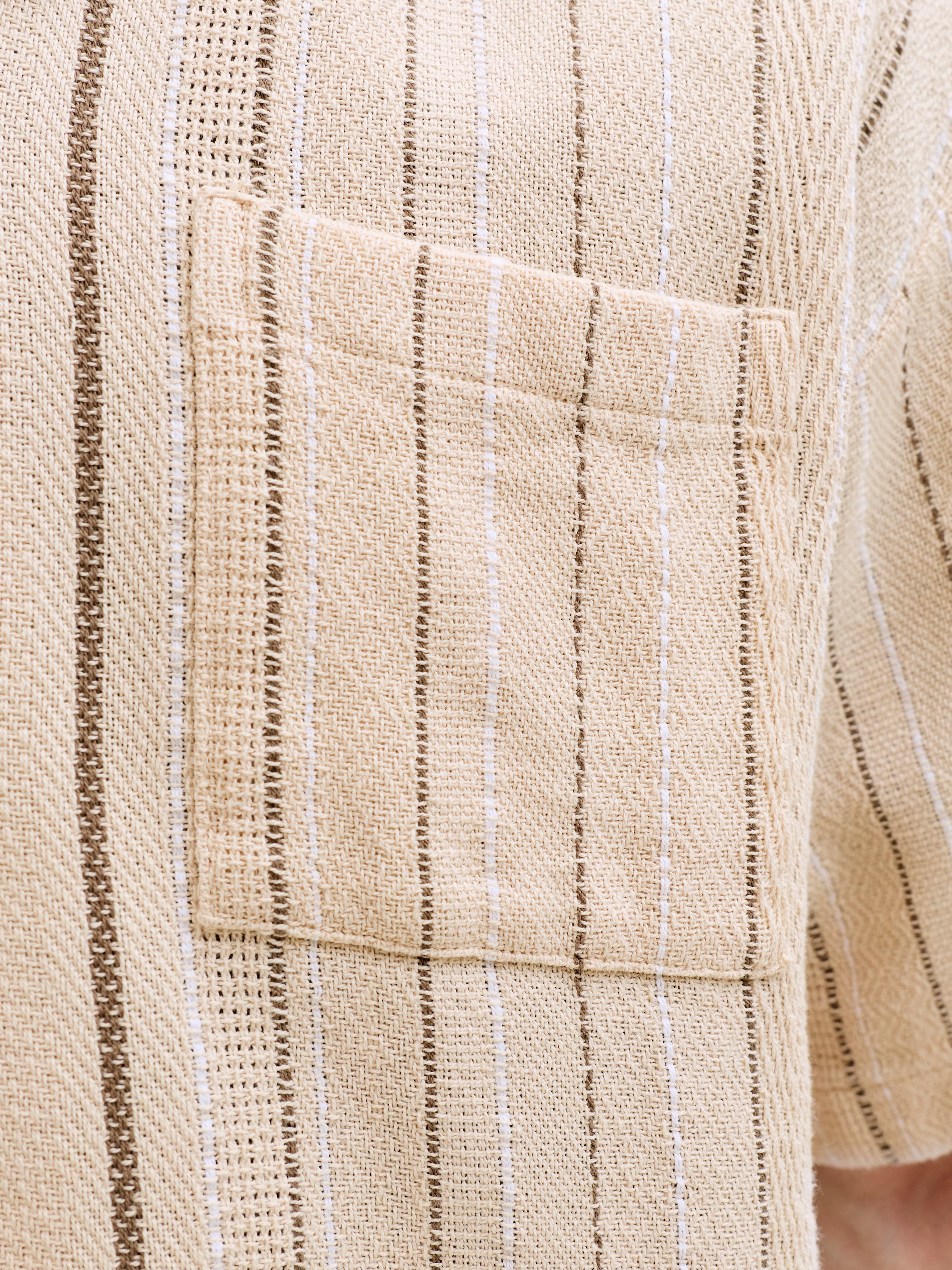 Jack & Jones Kurzarmhemd »JJEBRADLEY STRIPED RESORT SHIRT SS LN« Baumwolle, loose fit