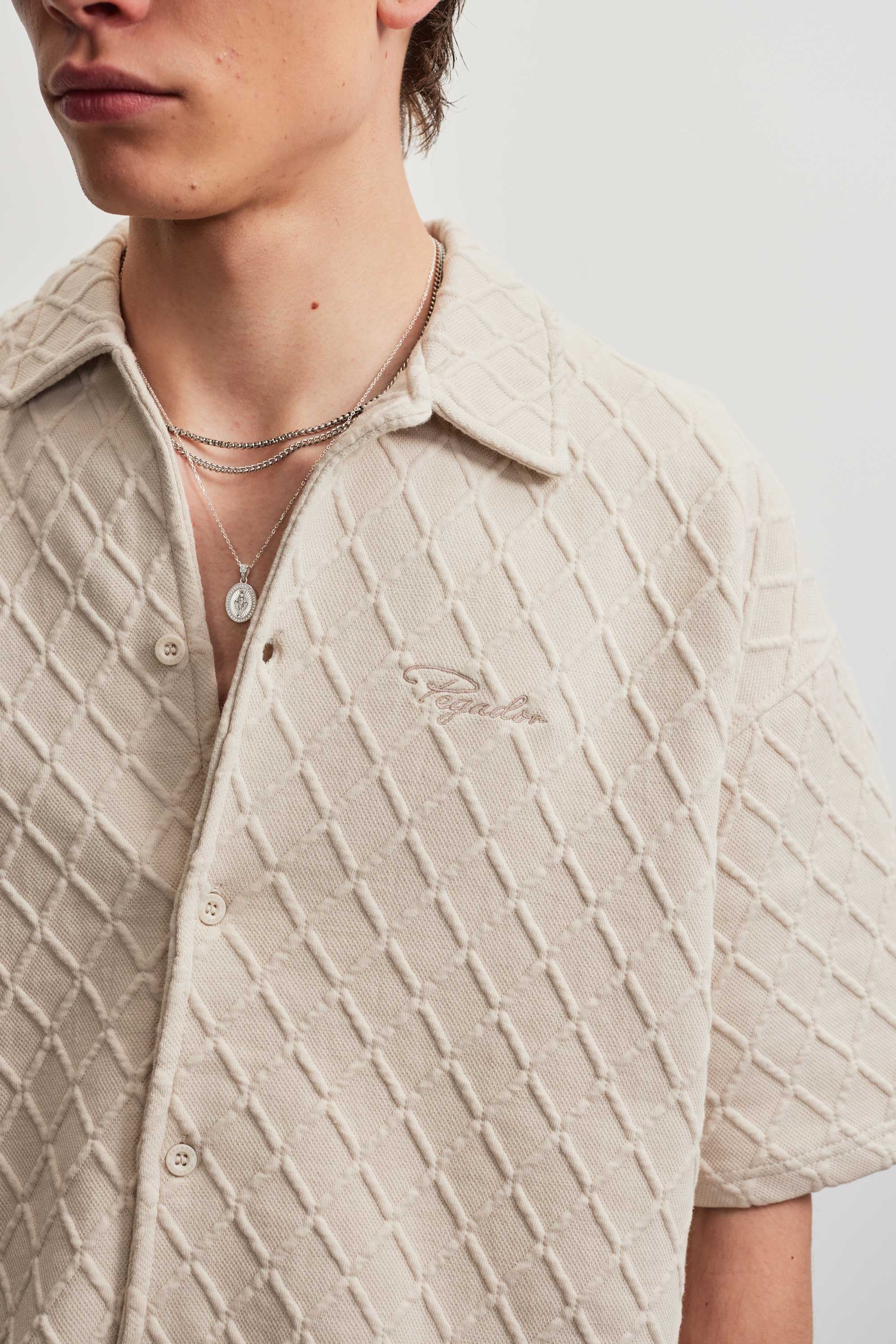 PEGADOR Kurzarmhemd »JOVREN STRUCTURED SHIRT«