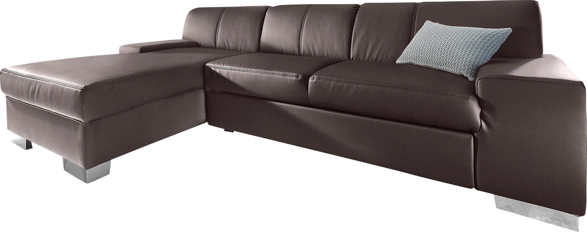 DOMO collection Ecksofa »Star, zeitlose Formensprache, elegante Optik, L-Form«, wahlweise mit Bettfunktion