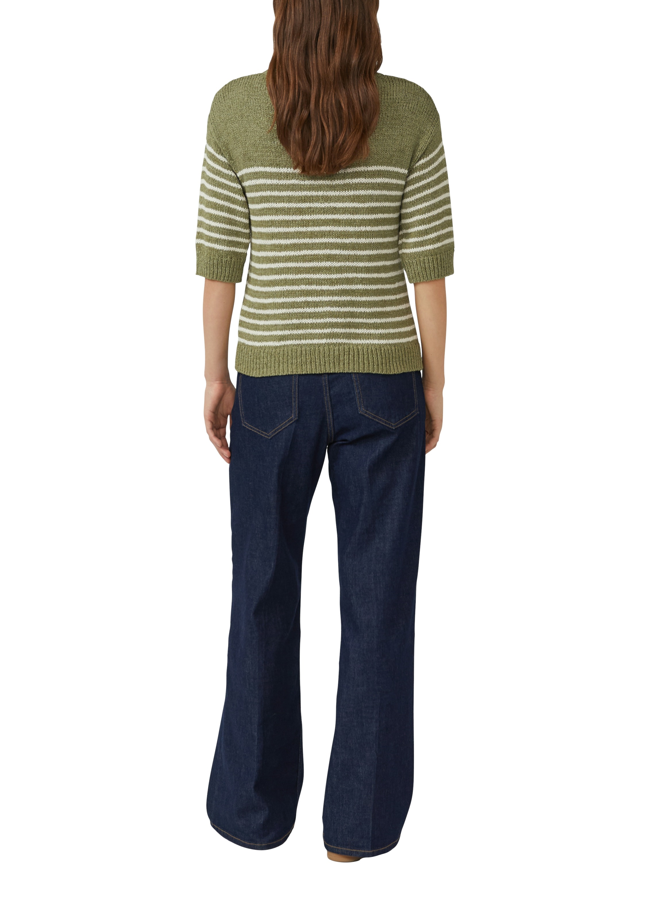 s.Oliver 3/4 Arm-Pullover mit Streifen