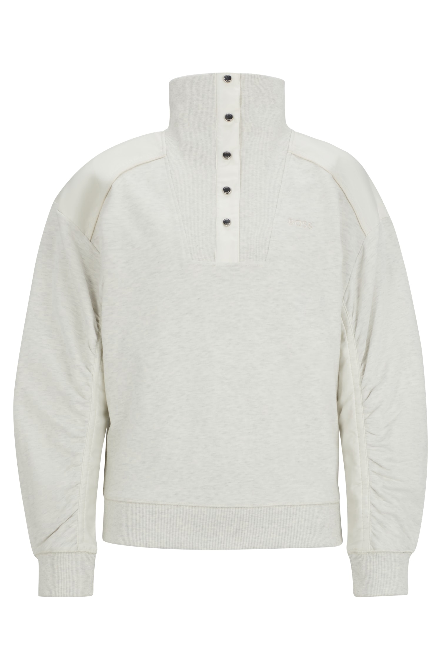 Sweatshirt »C_Ehybra«, mit Materialmix an Ärmeln & Schultern