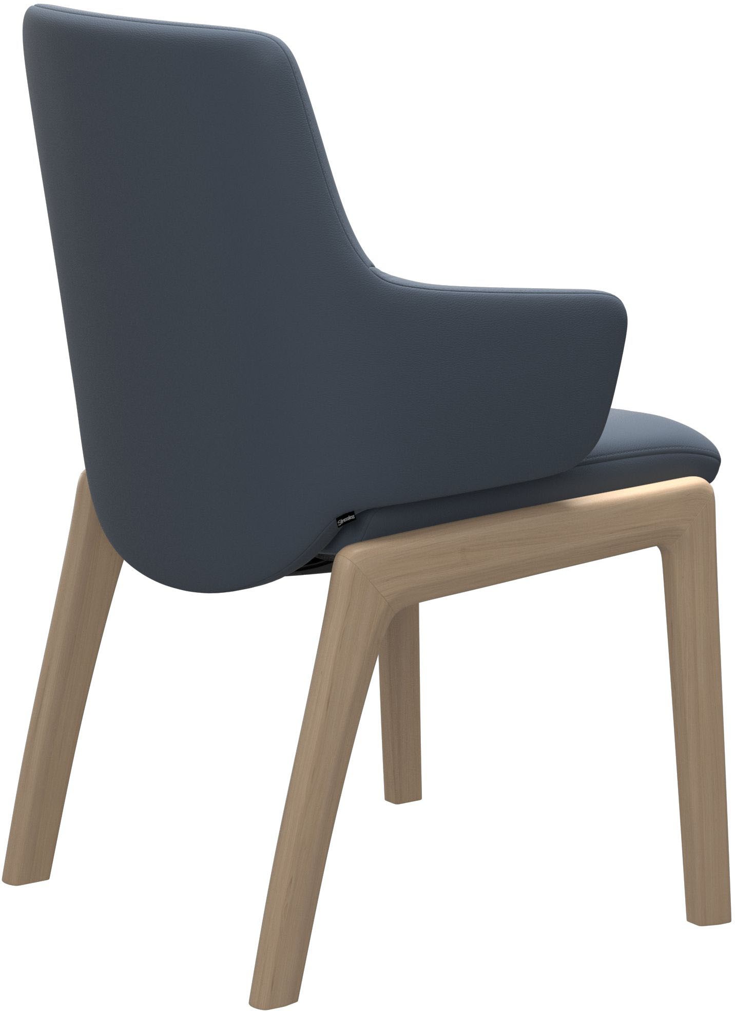 Stressless® Polsterstuhl »Laurel«, Leder PALOMA, Low Back mit Armlehne, Größe L, abgerundete Beine in Eiche gekalkt
