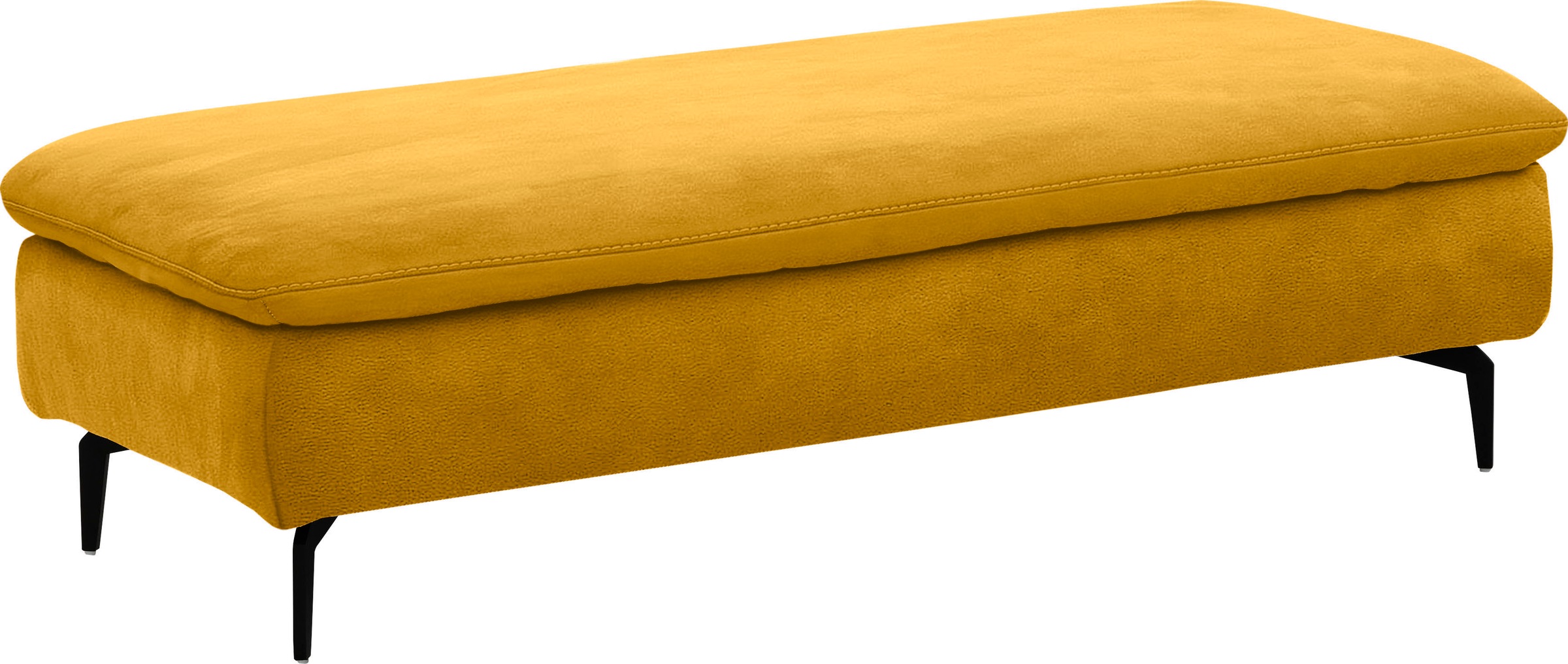 W.SCHILLIG Ecksofa »valentinoo, Designsofa, bequem, elegant und zeitlos, L-Form«, (Set), inklusive Hocker, mit Sitztiefenverstellung, Breite 299 cm