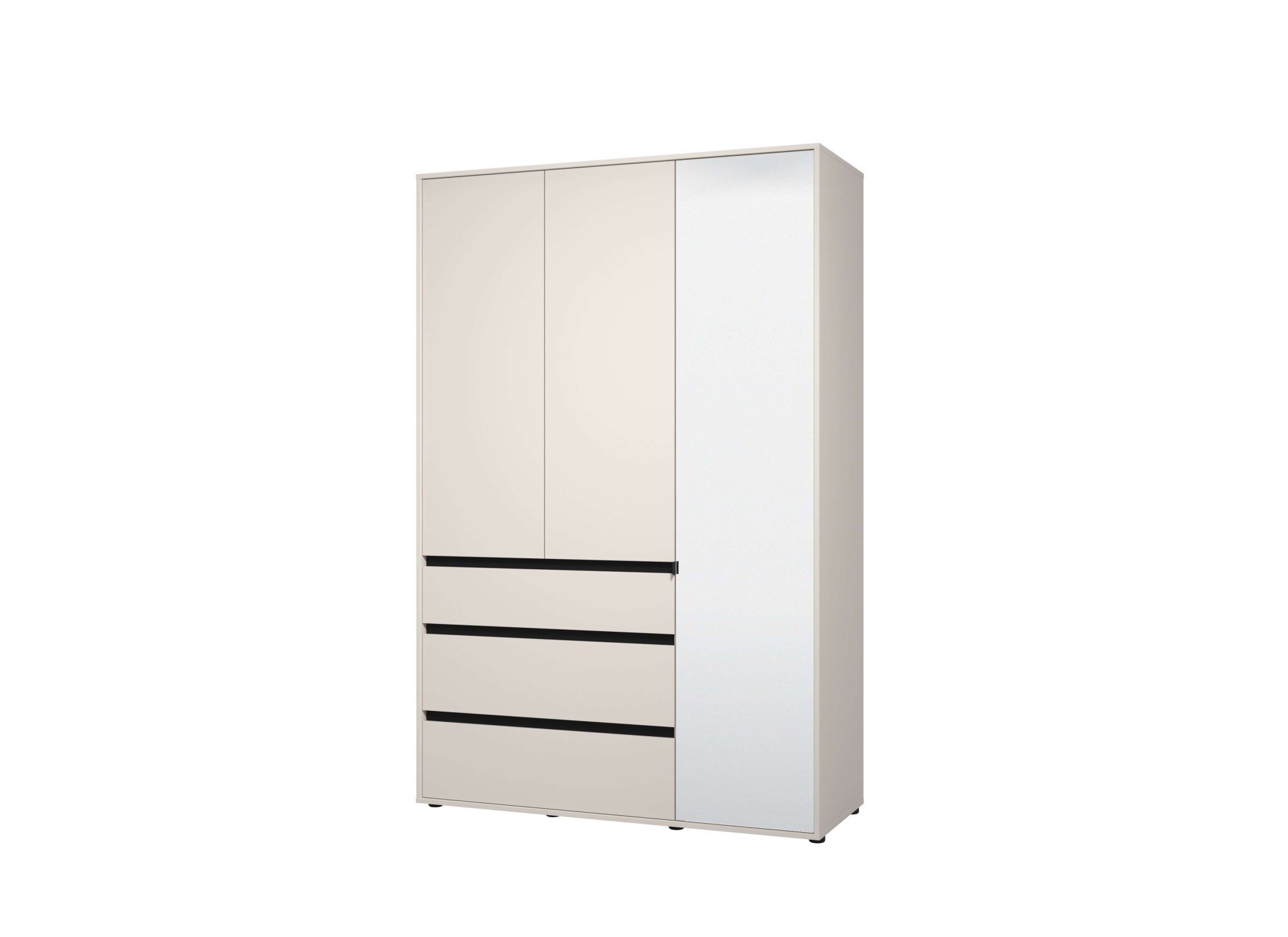 INOSIGN Kleiderschrank »Corbett, grifflose Optik, FSC-zertifziert, Made in Europe« 138 oder 182,5cm breit, 211cm hoch und 54,5cm tief,  mit Spiegel, 3 Schubladen und Innenausstattung