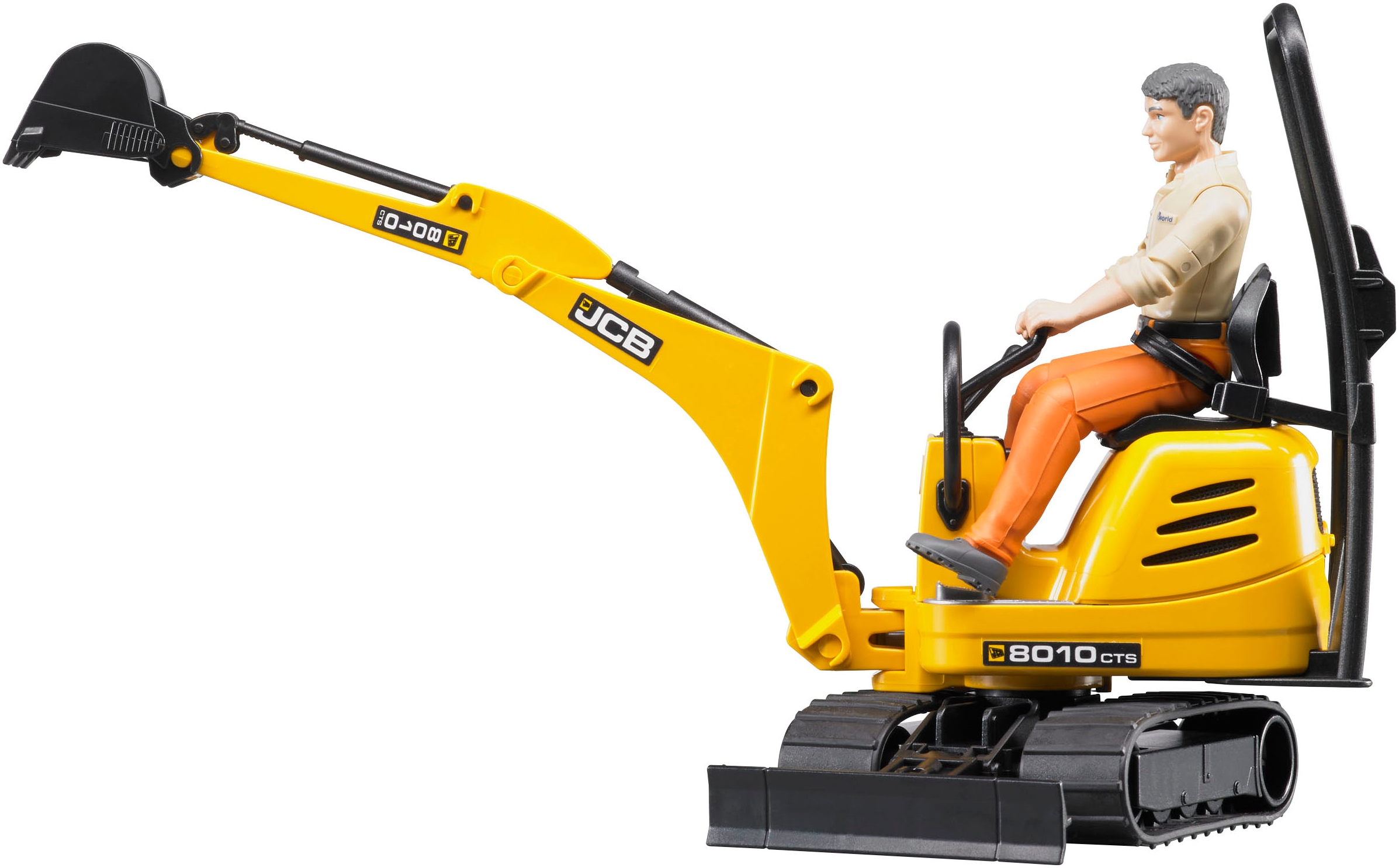 Bruder® Spielzeug-Bagger »bworld JCB Bagger 25 cm mit Figur (62002)« Made in Europe