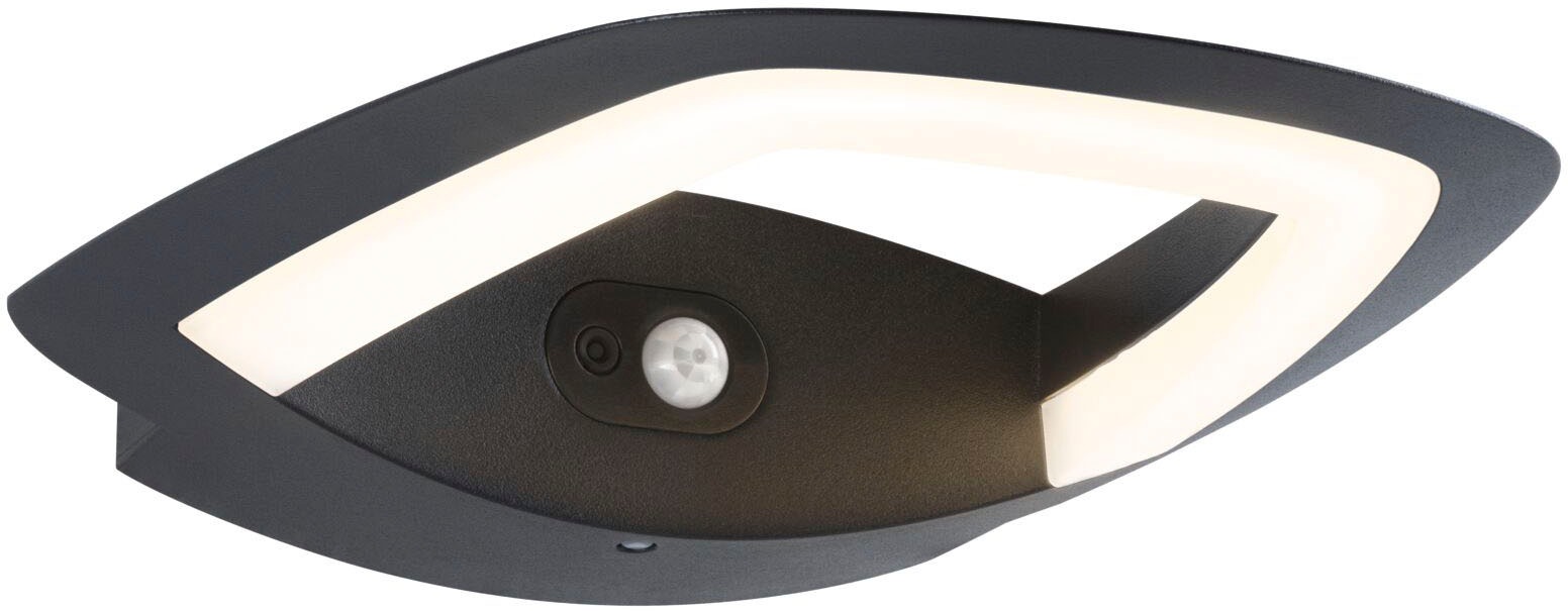 Paulmann LED Außen-Wandleuchte »Outdoor 230V Akena PIR anthrazit«, 1 flammig, PIR-Sensor, Bewegungsmelder