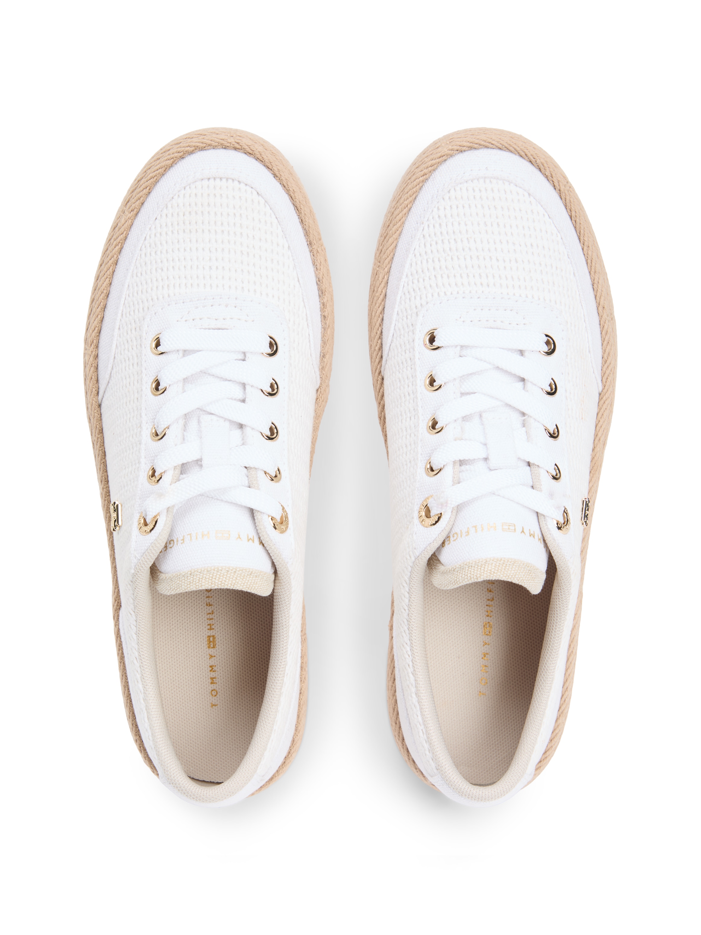 Tommy Hilfiger Plateausneaker »TH FOXING PLATFORM ROPE«  Freizeitschuh, Schnürer, Halbschuh mit TH-Schmuckelement