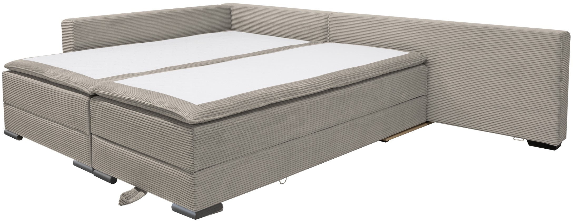 INOSIGN Ecksofa, inklusive Bettfunktion und Bettkasten
