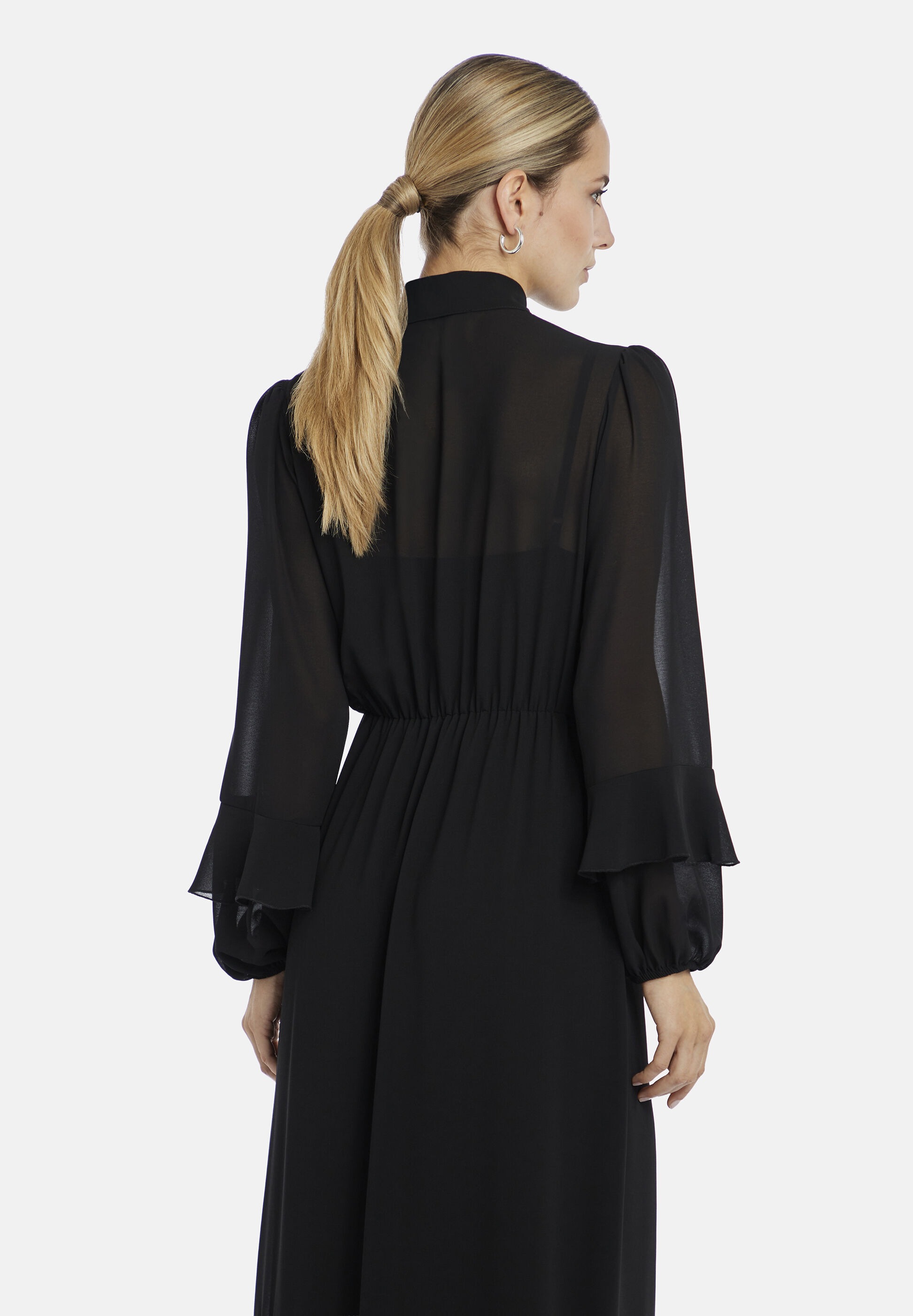Nicowa Abendkleid »ARIWELA« Ohne Taschen weich fließender Chiffon