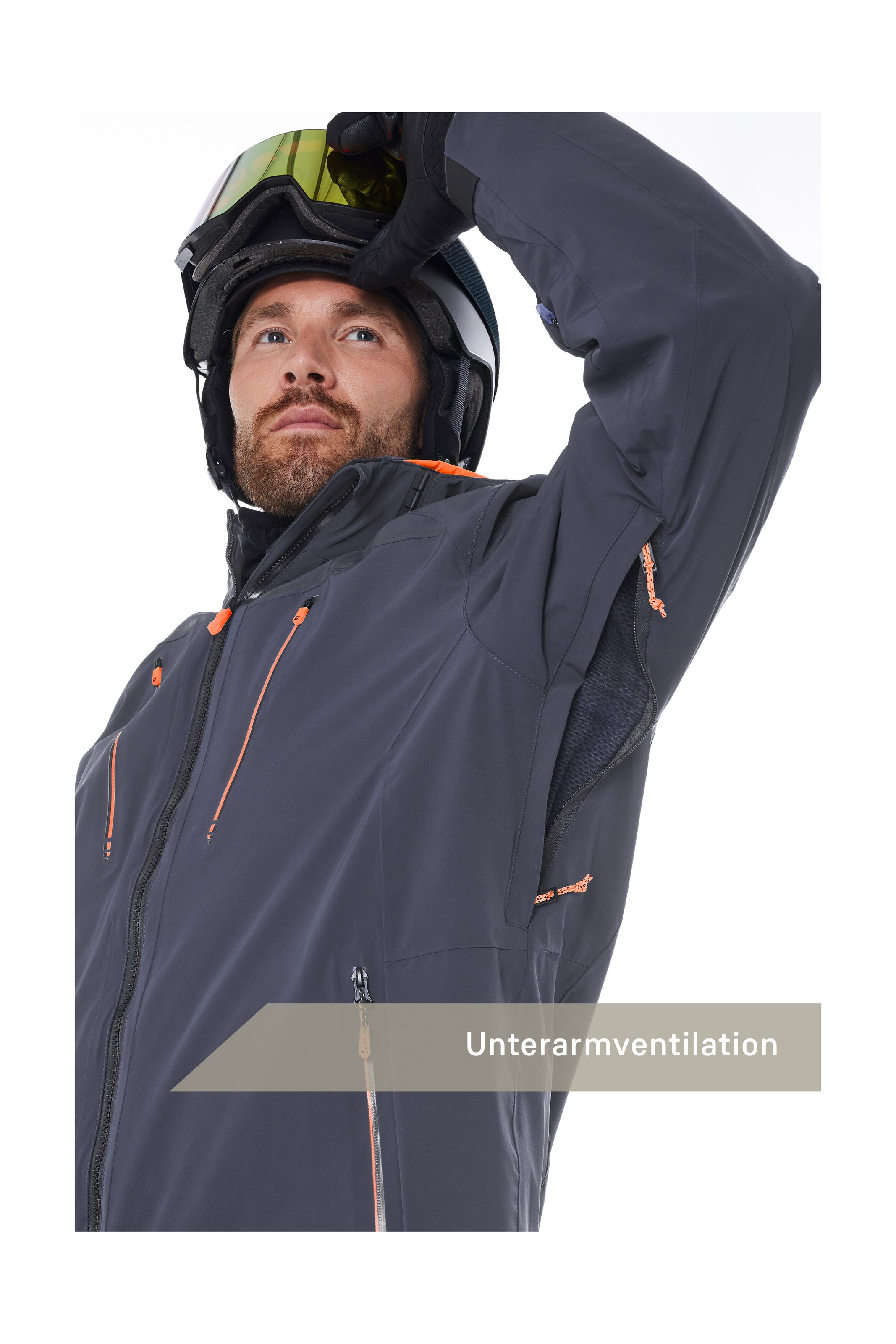 Killtec Skijacke »KSW 50 MN SKI JCKT« Herren Skijacke: wasserdicht, atmungsaktiv, 4-Wege-Stretch, Schneefang