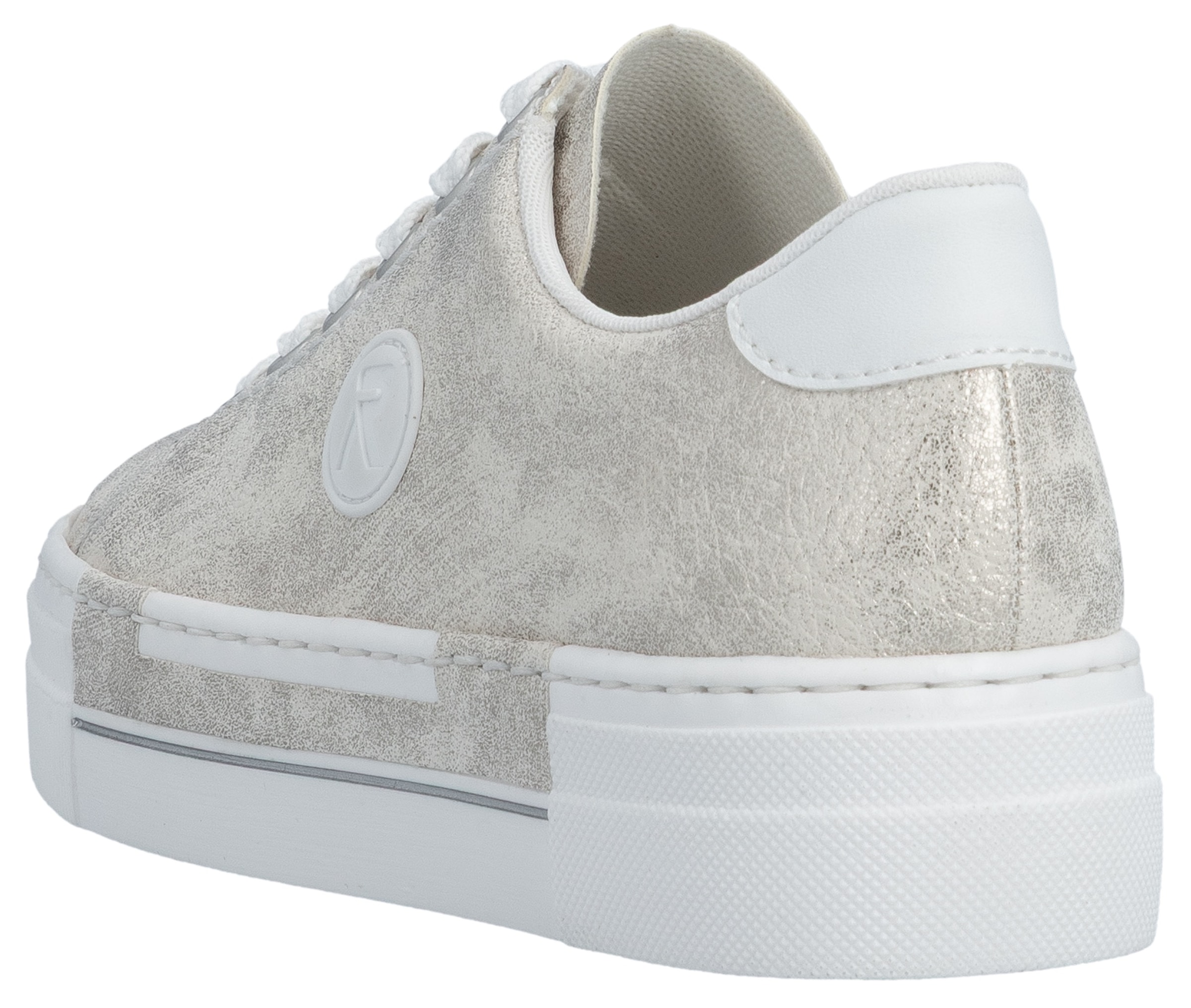 Rieker Sneaker  , Freizeitschuh, Halbschuh, Schnürschuh mit Plateausohle