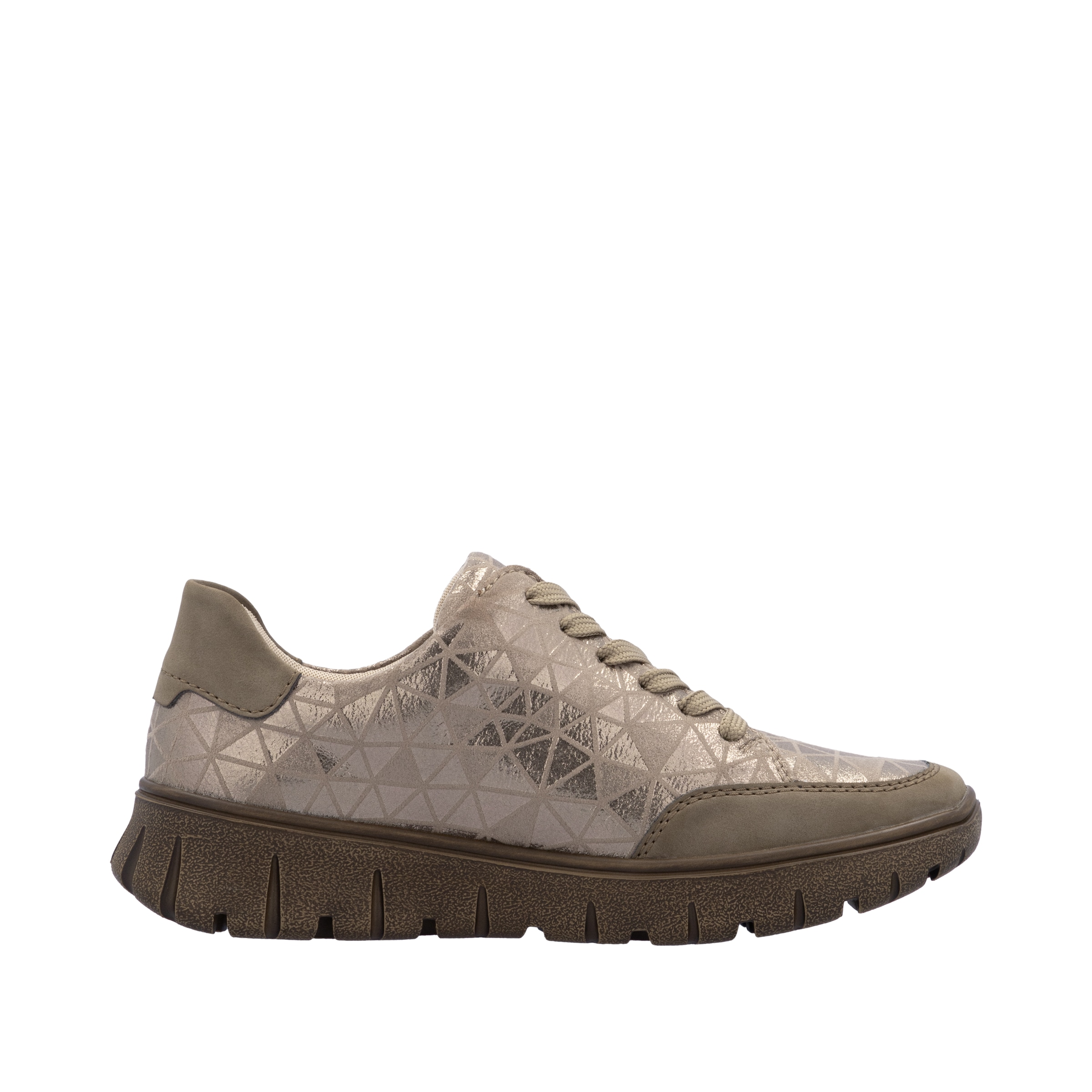 Rieker Plateausneaker, Schnürschuh, Halbschuh, Freizeitschuh in Bequemweite G (= weit)