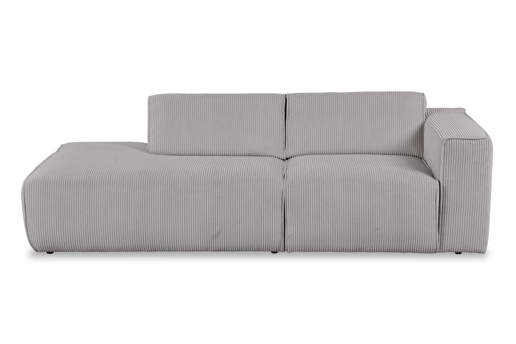 andas 2-Sitzer »Noord mit Kedernaht, Breite 227 cm«, Cord, Struktur, Webstoff, mit Wellenunterfederung, Massivholzrahmen