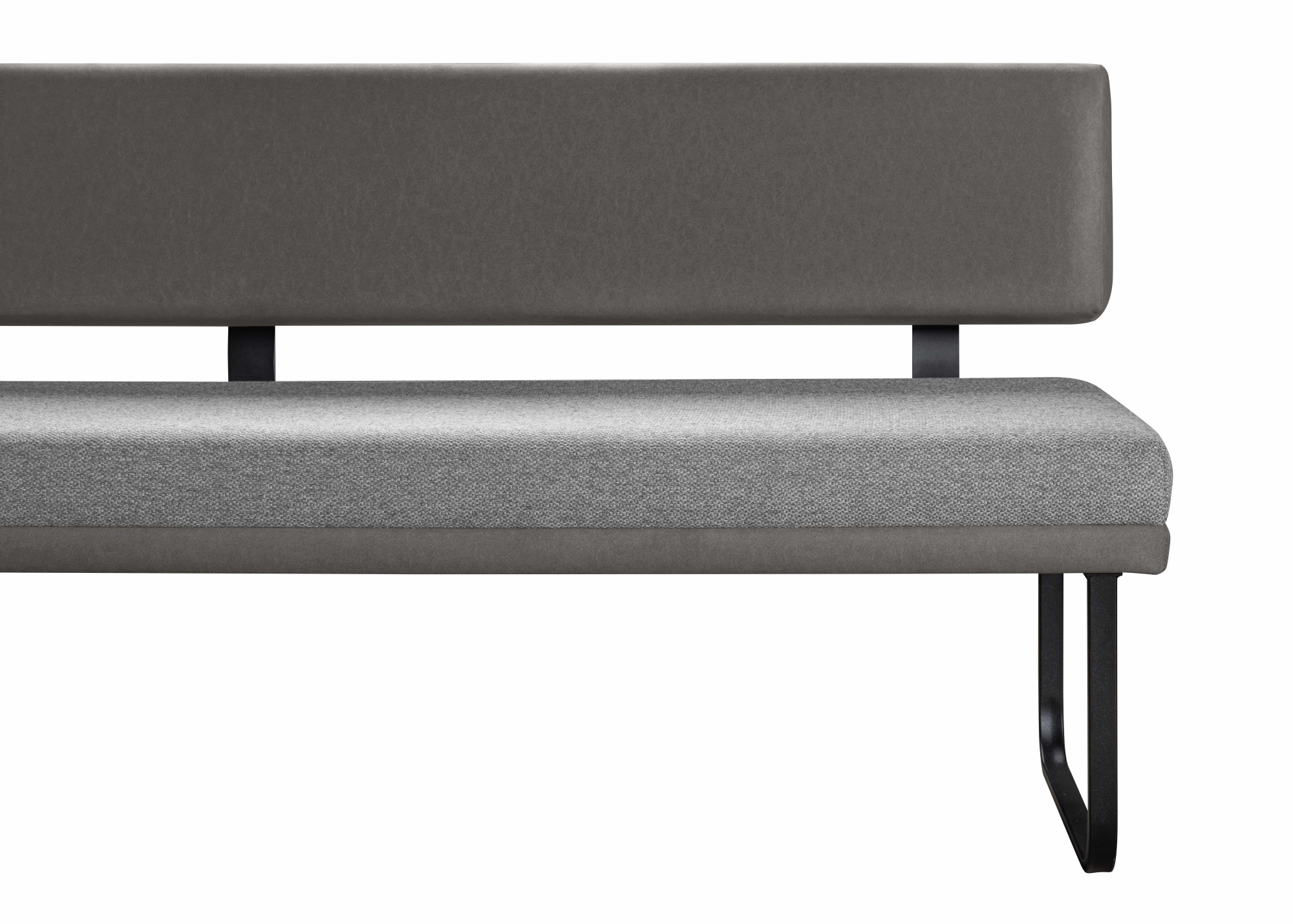 OTTO home Eckbankgruppe »Gabi Essecke, Sitzgruppe, Eckbankgruppe, Küchenbankgruppe« Set, 4tlg, 4 tlg. tlg. Gestell aus matt-schwarzem Flachmetall, stabil, 2-Stoff-Design