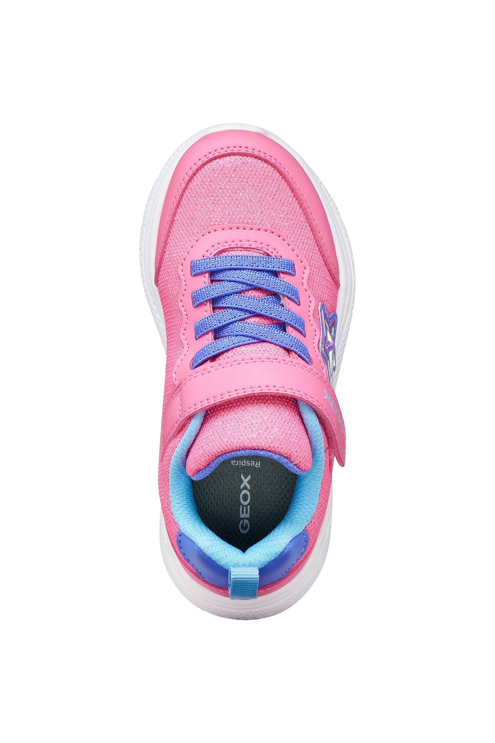 Geox Sneaker »J SPRINTYE GIRL«  Slipper mit schönen Glitzerdetails, Größenschablone zum Download