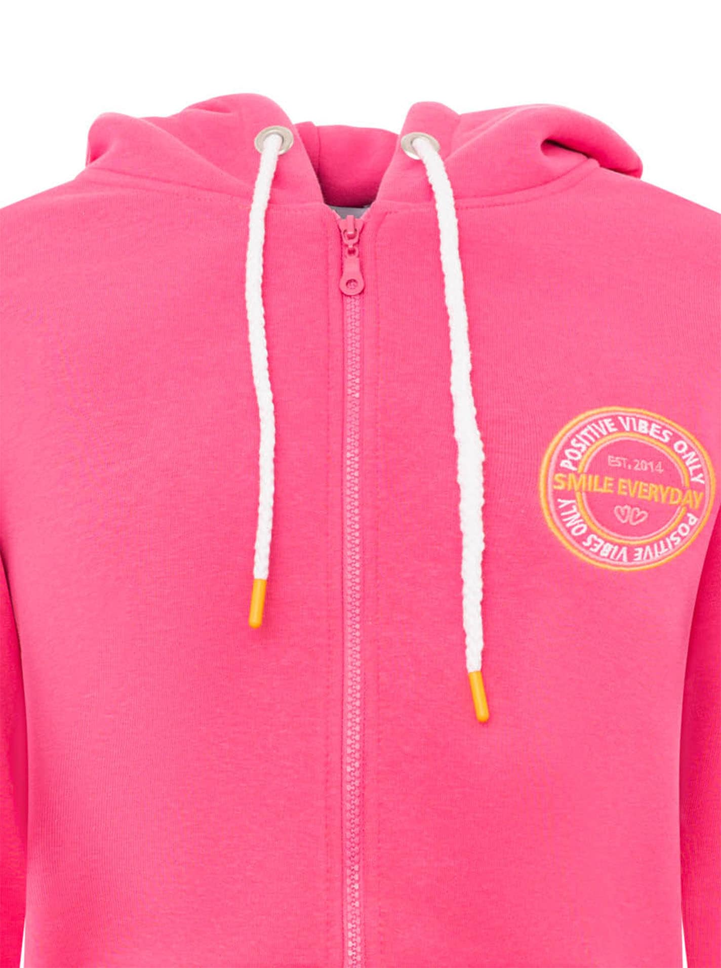 Zwillingsherz Kapuzensweatjacke »"Smile Everyday ZH"« Kapuze, Taschen,  Langarm, Stickerei, Reißverschluss