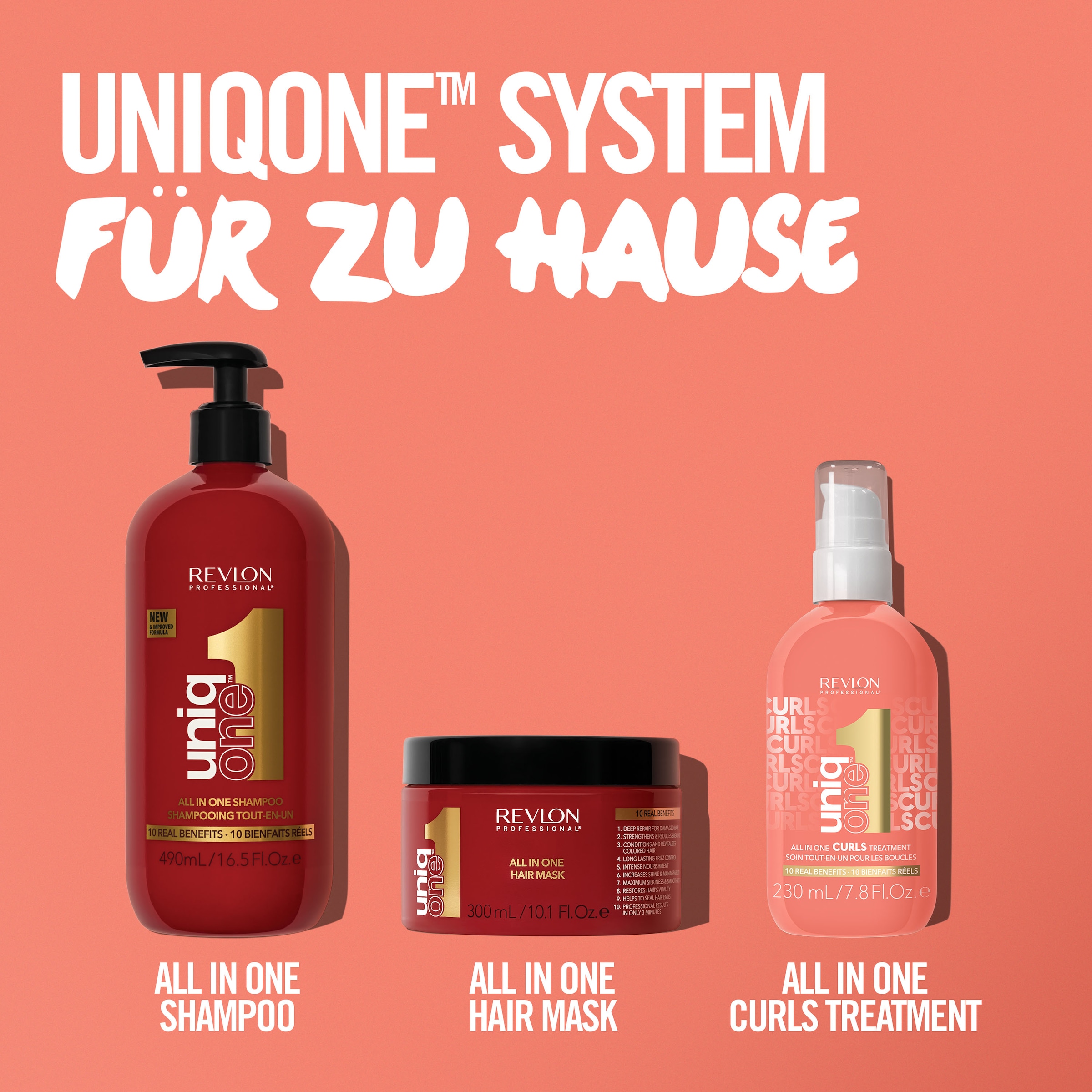 REVLON PROFESSIONAL Leave-in Pflege »All In One Curls Hair Treatment 230 ml«, (1 tlg.)