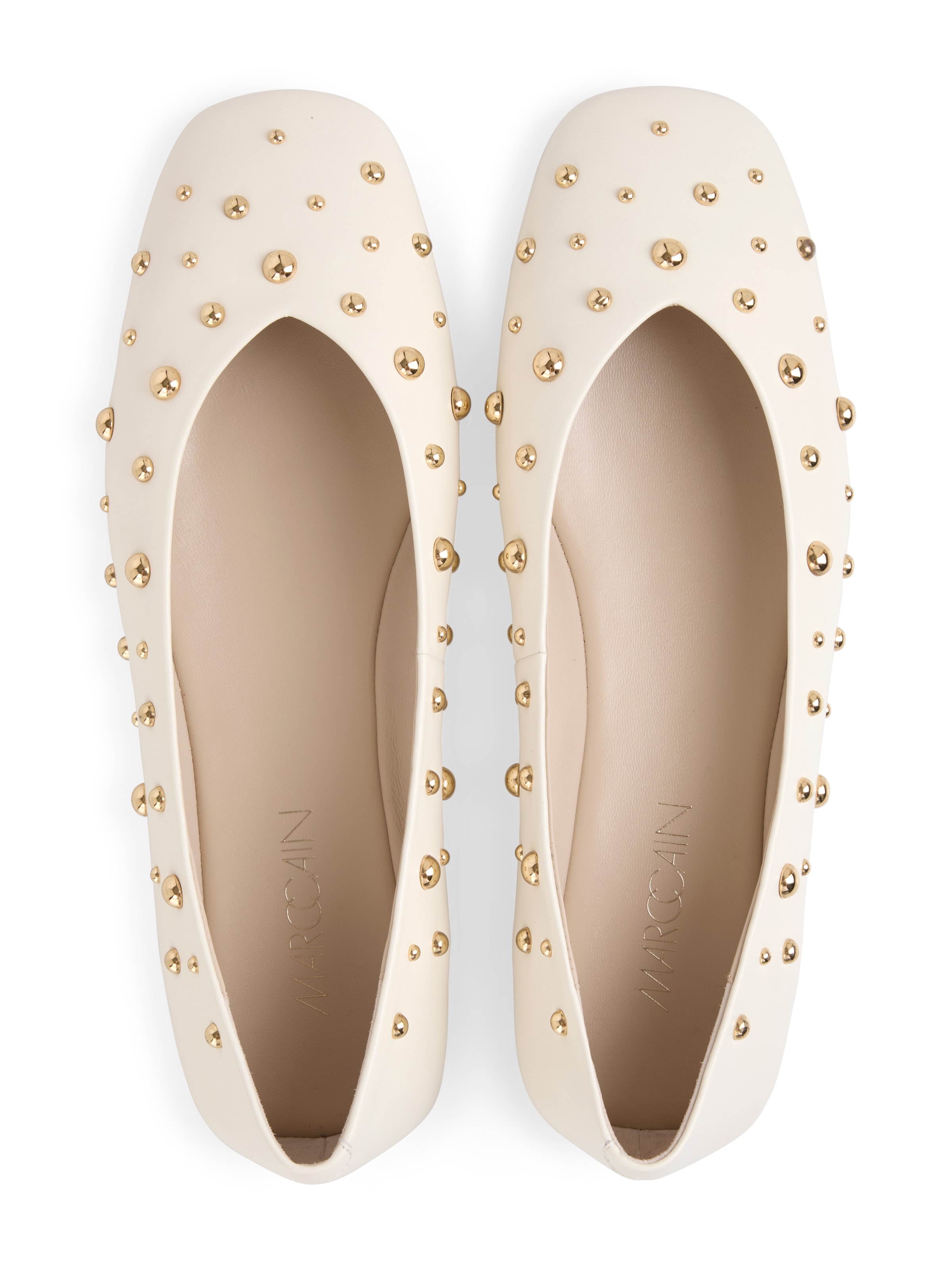 Marc Cain Ballerina »Collections«  Flats, Slipper, Schlupfschuh mit glänzenden Nieten verziert