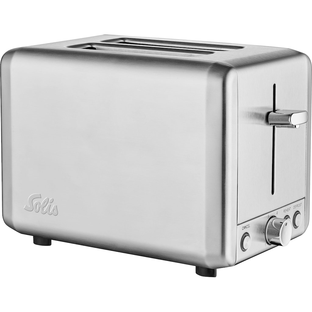 SOLIS OF SWITZERLAND Toaster »920.12 Steel Typ 8002«, 2 lange Schlitze, 925 W