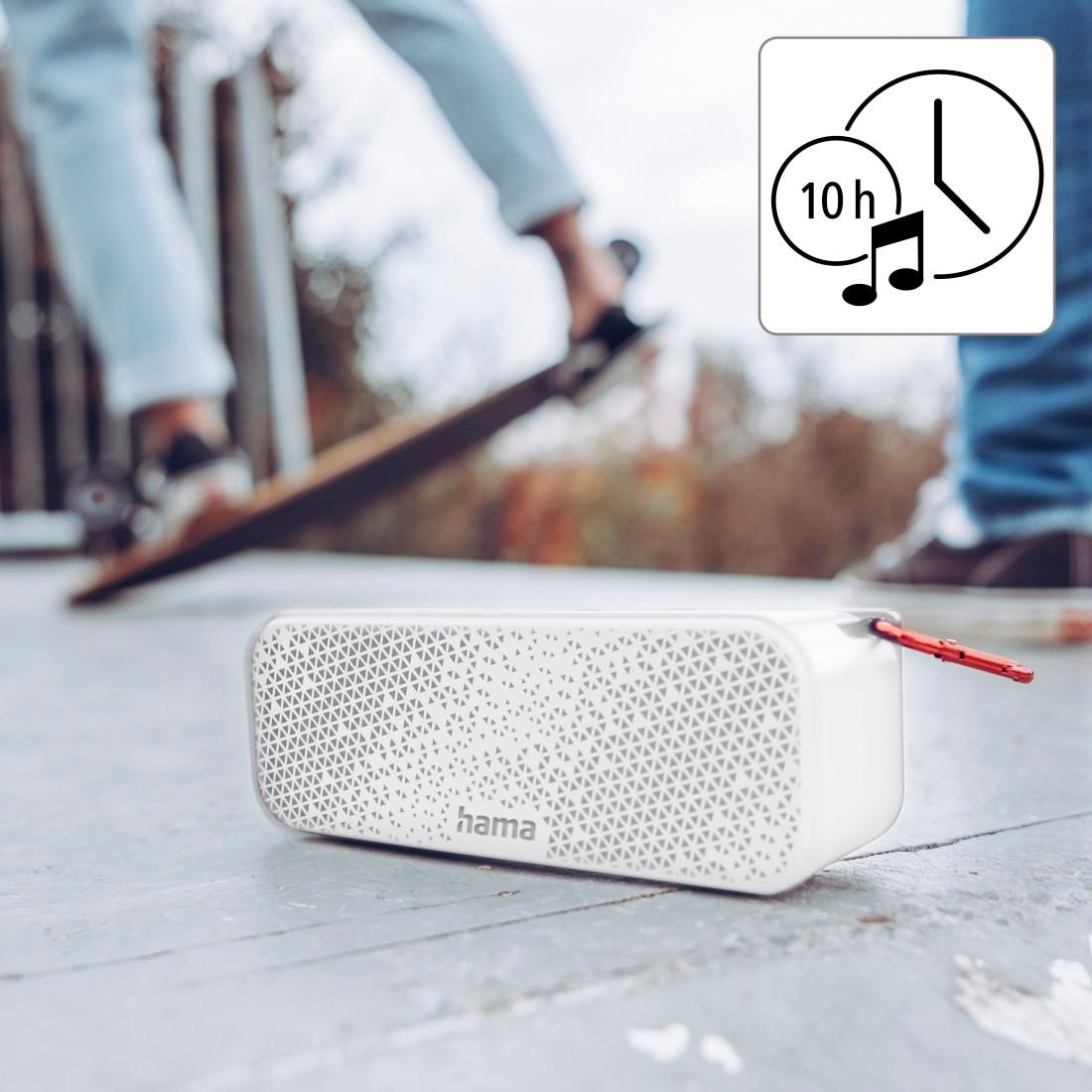 Hama Bluetooth-Lautsprecher spritzwassergeschützt Box, im W, OTTO IPX4«, Online jetzt Bluetooth mit »Tragbare Karabiner Shop 8 Outdoor-Musikbox