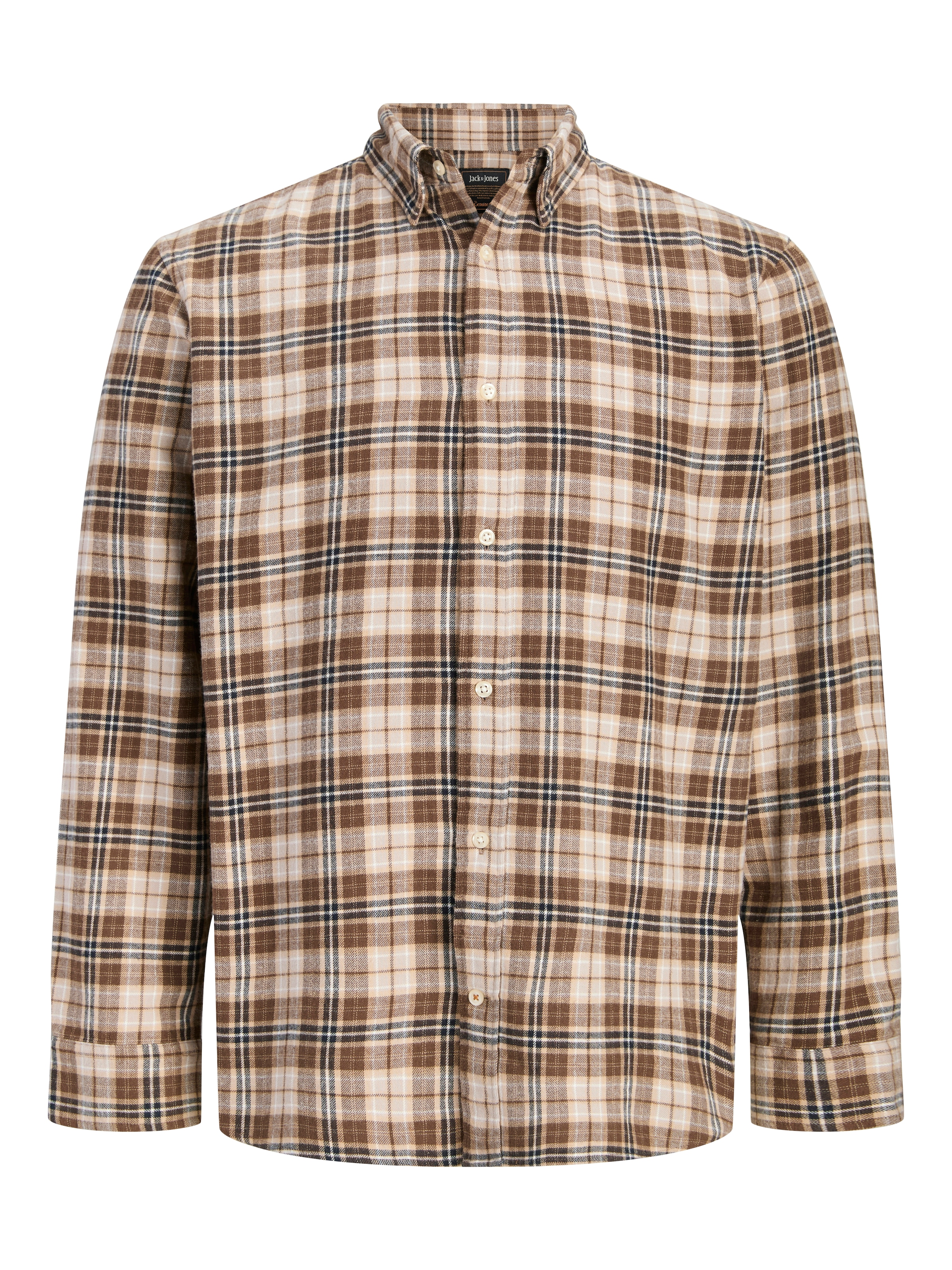 Jack & Jones Langarmhemd »JJEFIELD CHECK SHIRT LS SN« Baumwolle, normal geschnitten