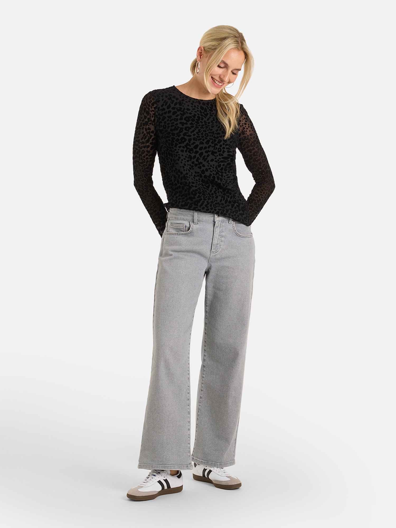 Lieblingsstück Langarmshirt »EasterL« aus Mesh mit Flockprint