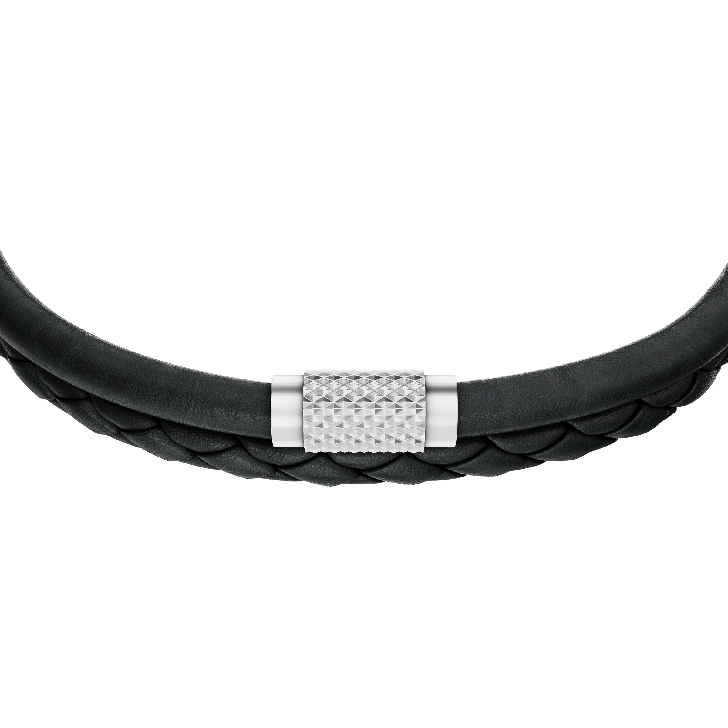 Fossil Armband »Schmuck Geschenk Edelstahl Leder Armschmuck Armkette Machine«