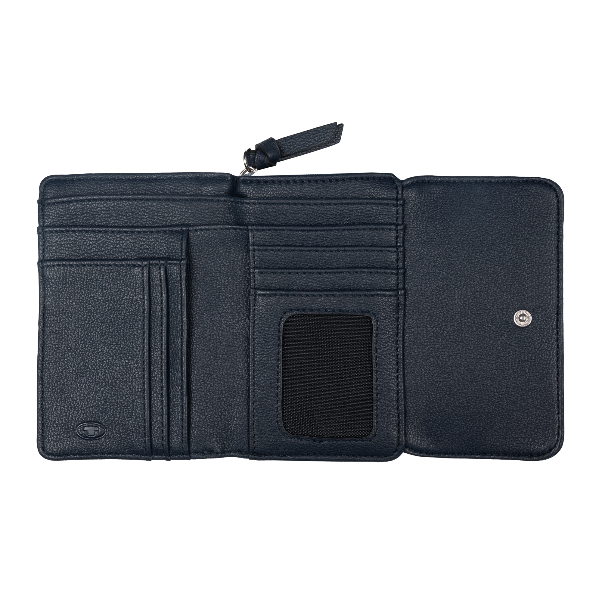 TOM TAILOR Geldbörse »Juna«, soft genarbte ledrige Materialien mit glänzenden Metall-Accessoires