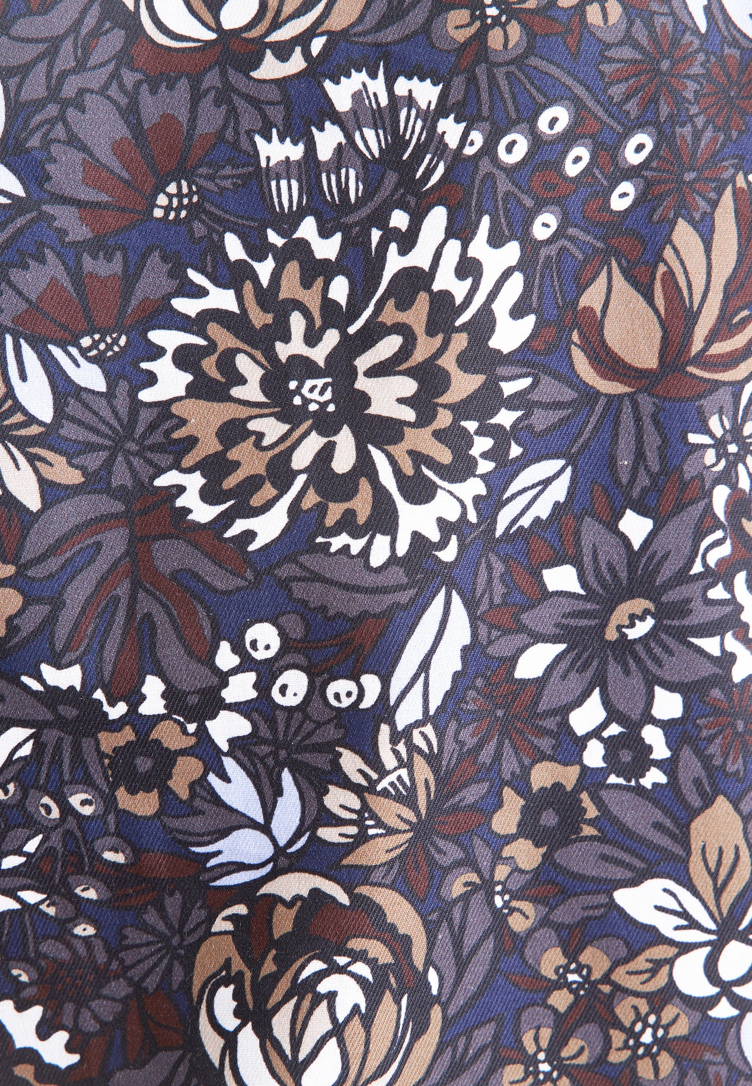 seidensticker Businesshemd »Schwarze Rose« Slim 1/1 Kentkragen Geblümt