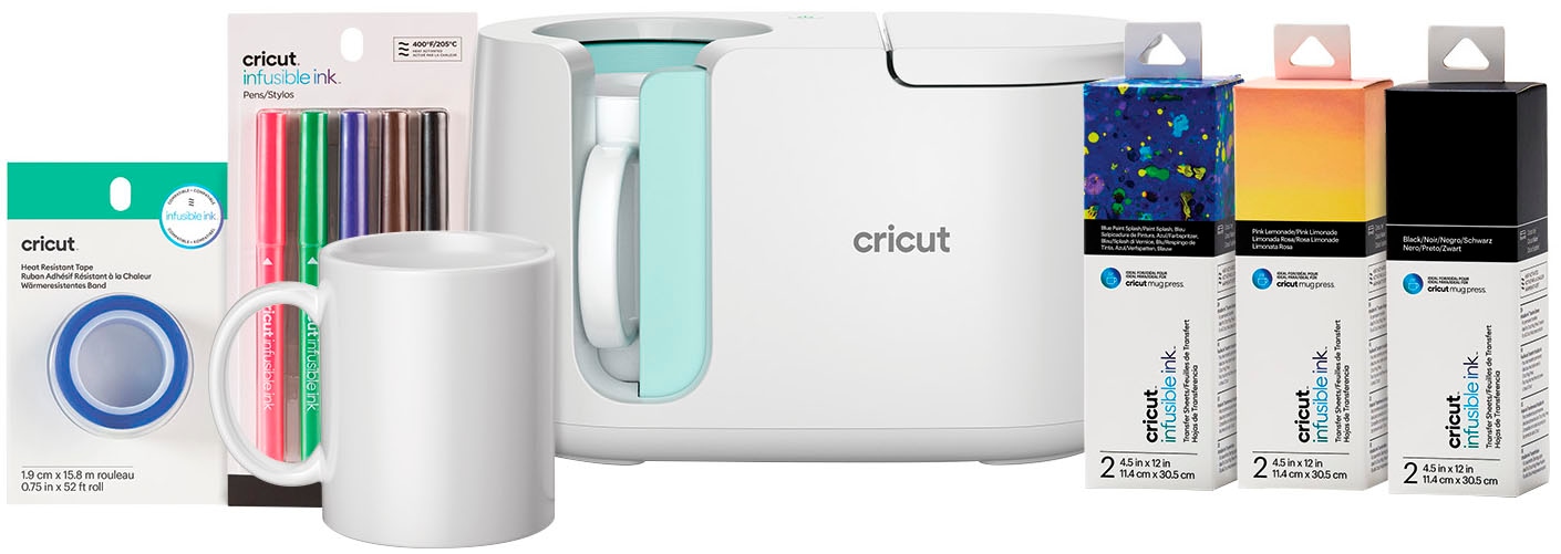 Cricut Transferpresse »Cricut Mug Press Starter Bundle« Tassenpresse mit Zubehör für personalisierte Tassen