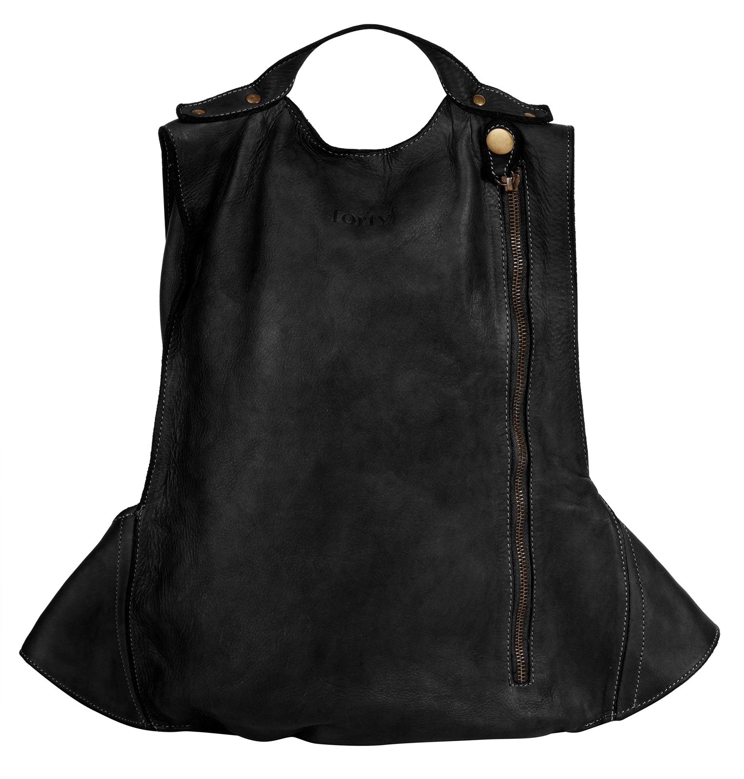 forty° Tagesrucksack echt Leder, Made in Italy