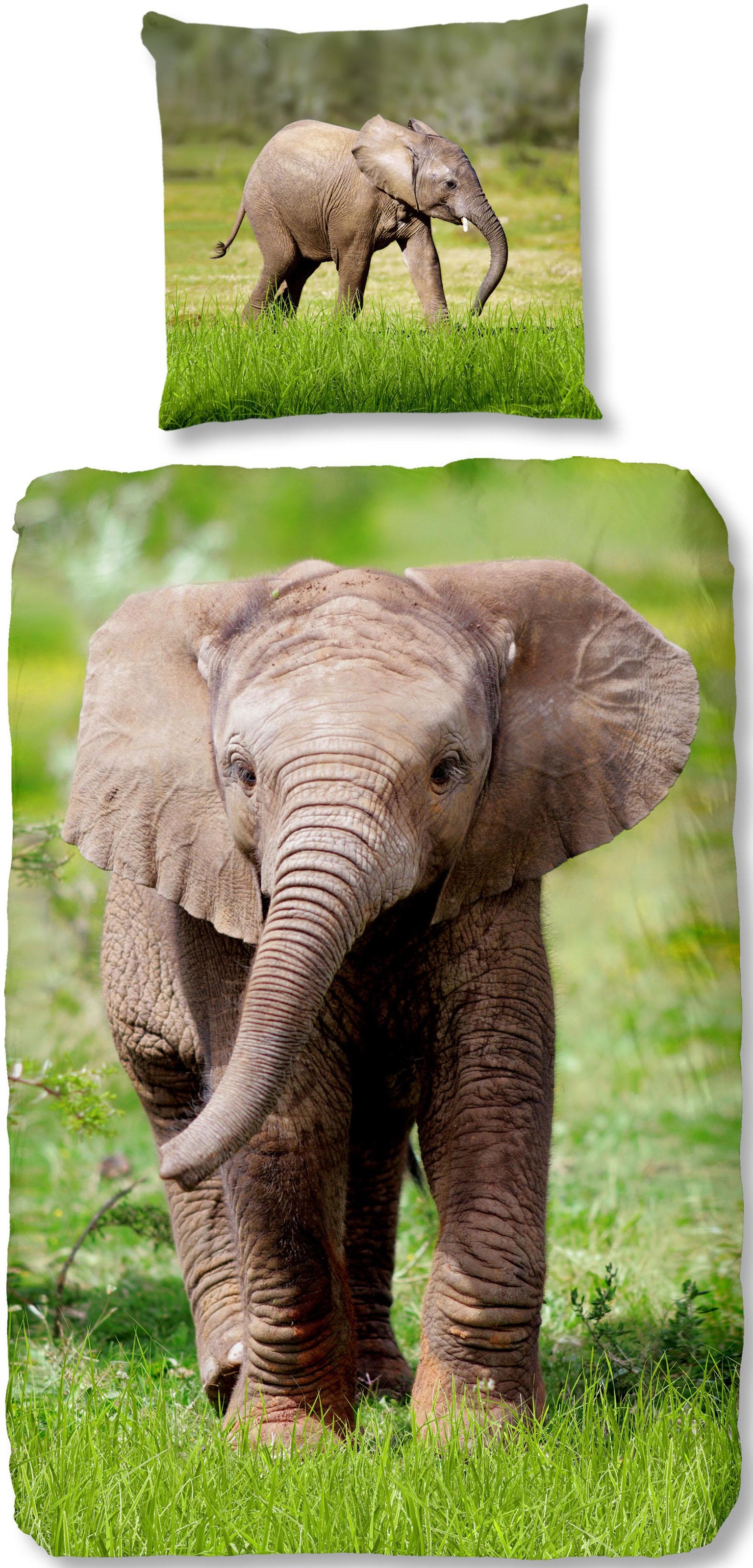 good morning Kinderbettwäsche »Elephant«, mit Elefant