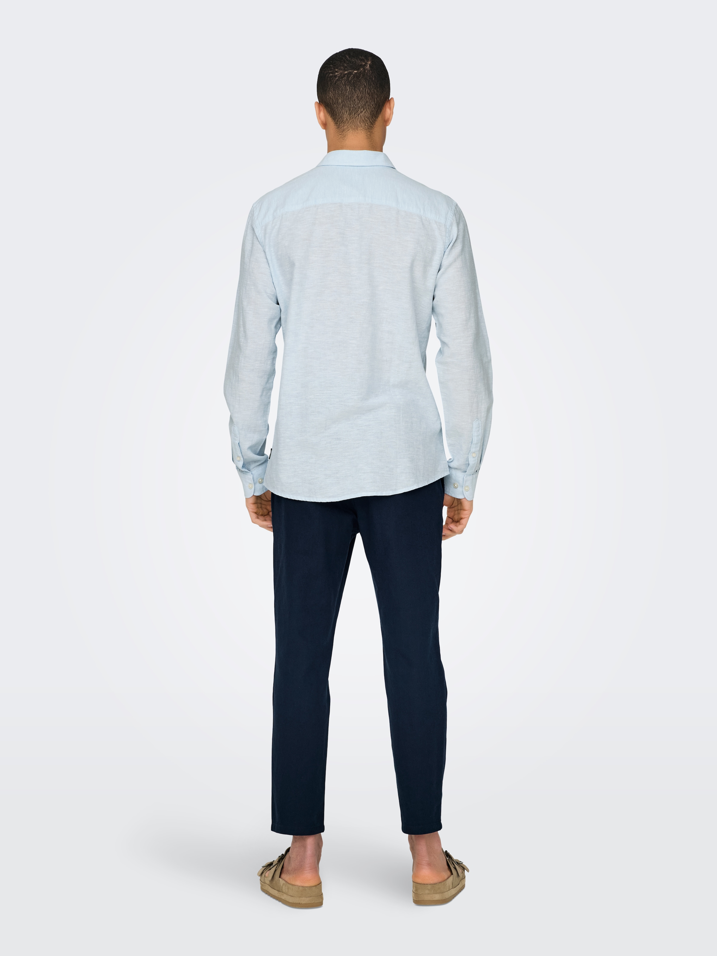 ONLY & SONS Langarmhemd »ONSCAIDEN LS SOLID LINEN SHIRT NOOS«