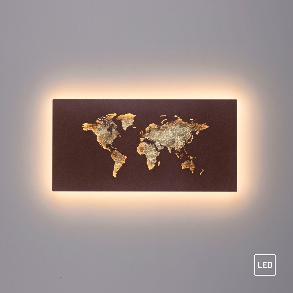 Paul Neuhaus LED Wandleuchte »MAP«, 1 flammig-flammig