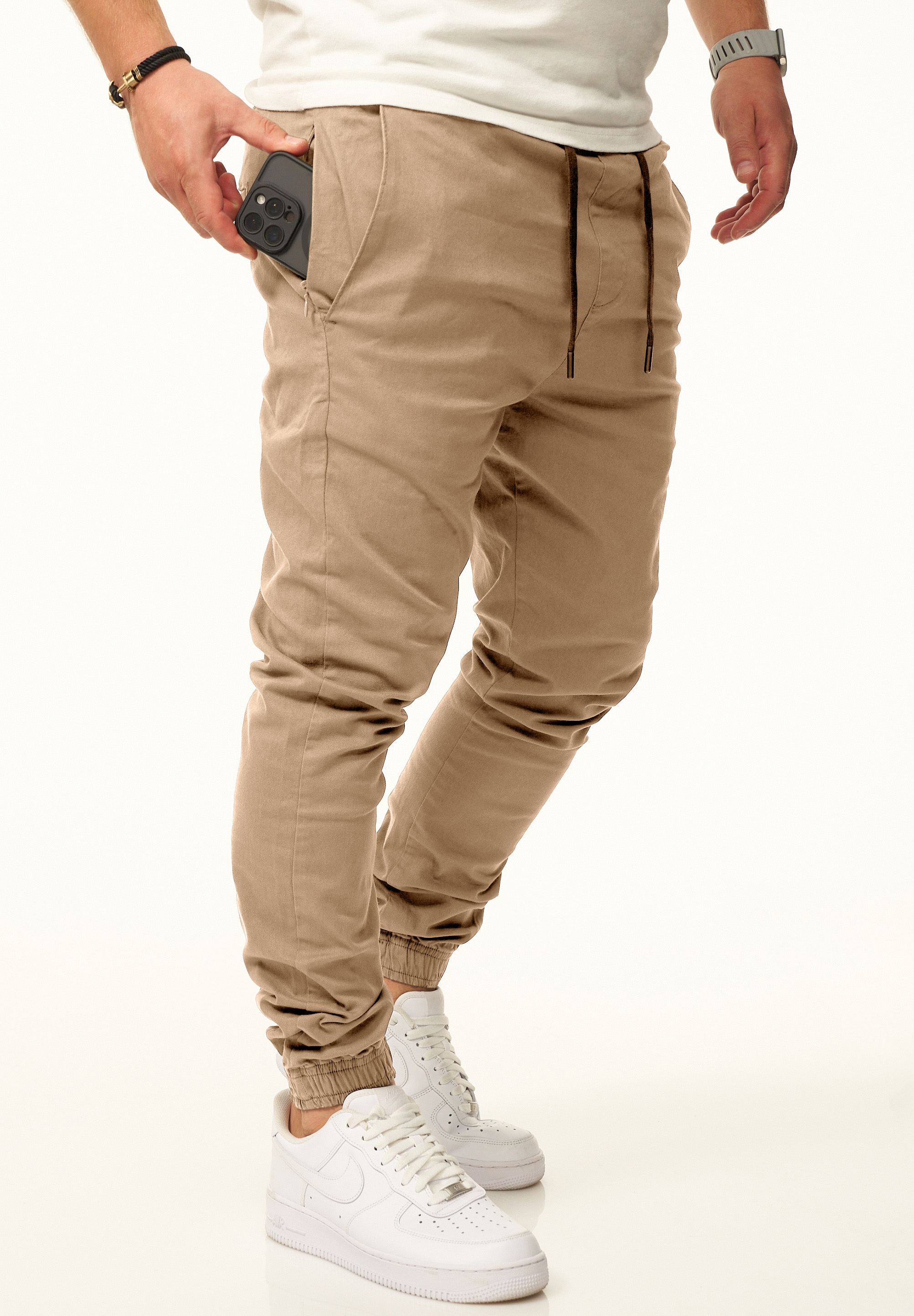 Daily Cotton Chinohose »als Jogger Jeans Freizeithose mit Gummibund«  Stoffhose im Regular-Fit mit Extra Save-Pocket