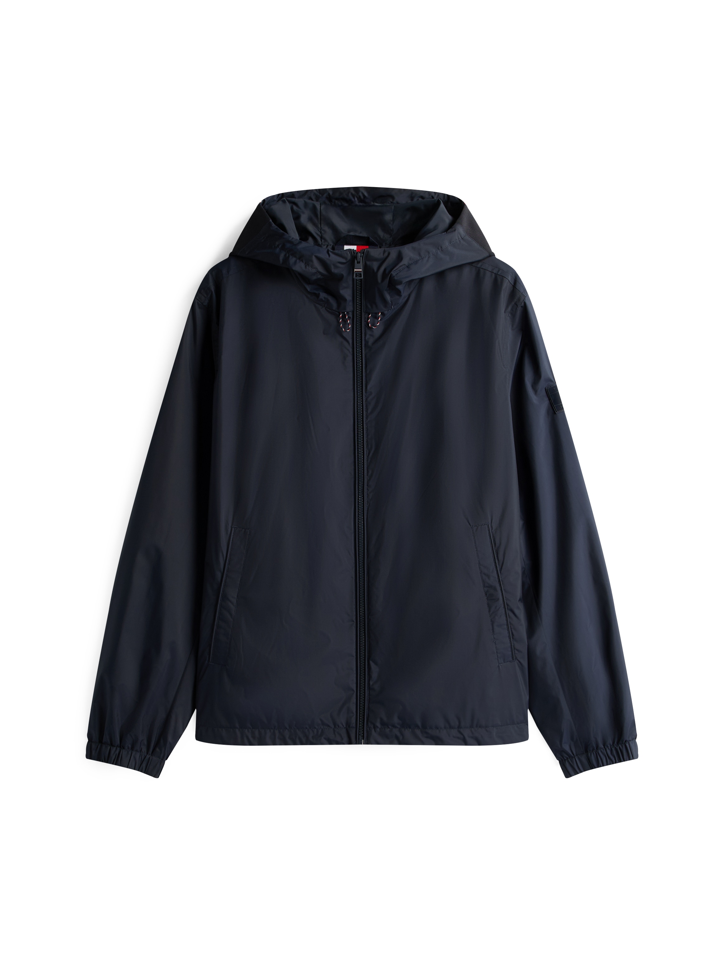 Tommy Hilfiger Blouson »RWB HOODED JACKET«, mit Kapuze, elastische Bündchen, wasserabweisend