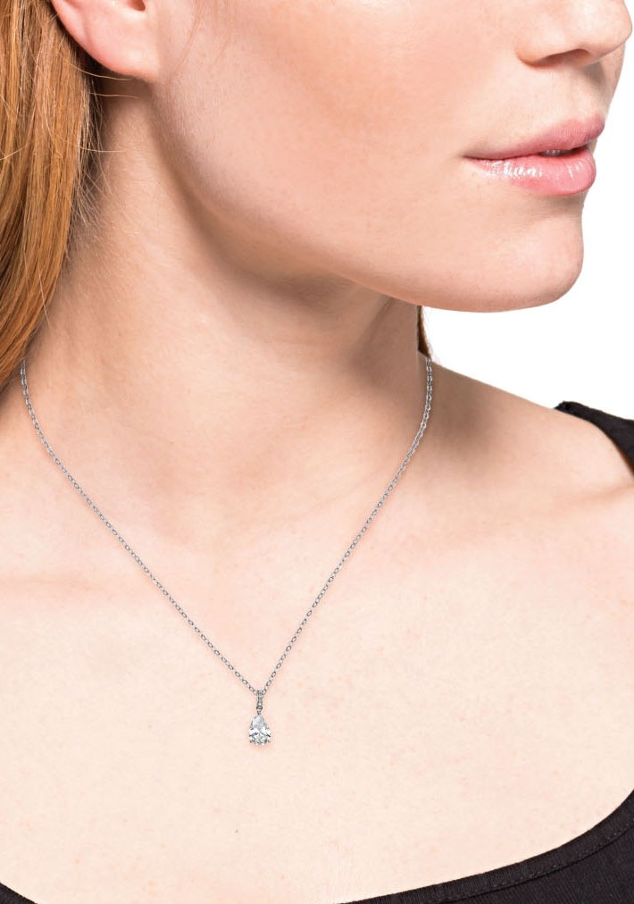 Amor Kette mit Anhänger »Tropfen, 2033578«, mit Zirkonia (synth.)