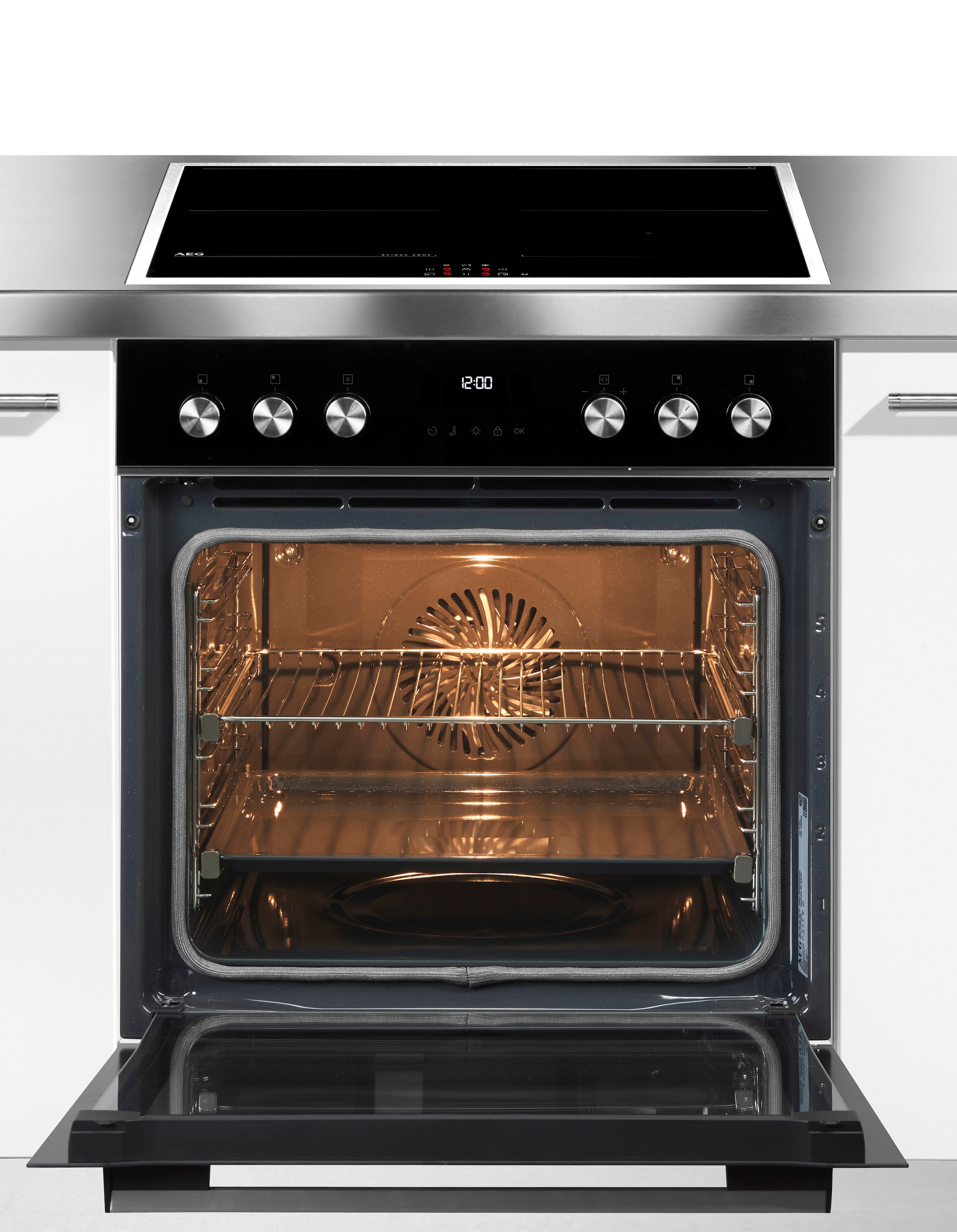 AEG Induktions Herd-Set Serie 5000 »HH24HSPID«, Pyrolyse-Selbstreinigung, Hob2Hood, AirFry-Funktion