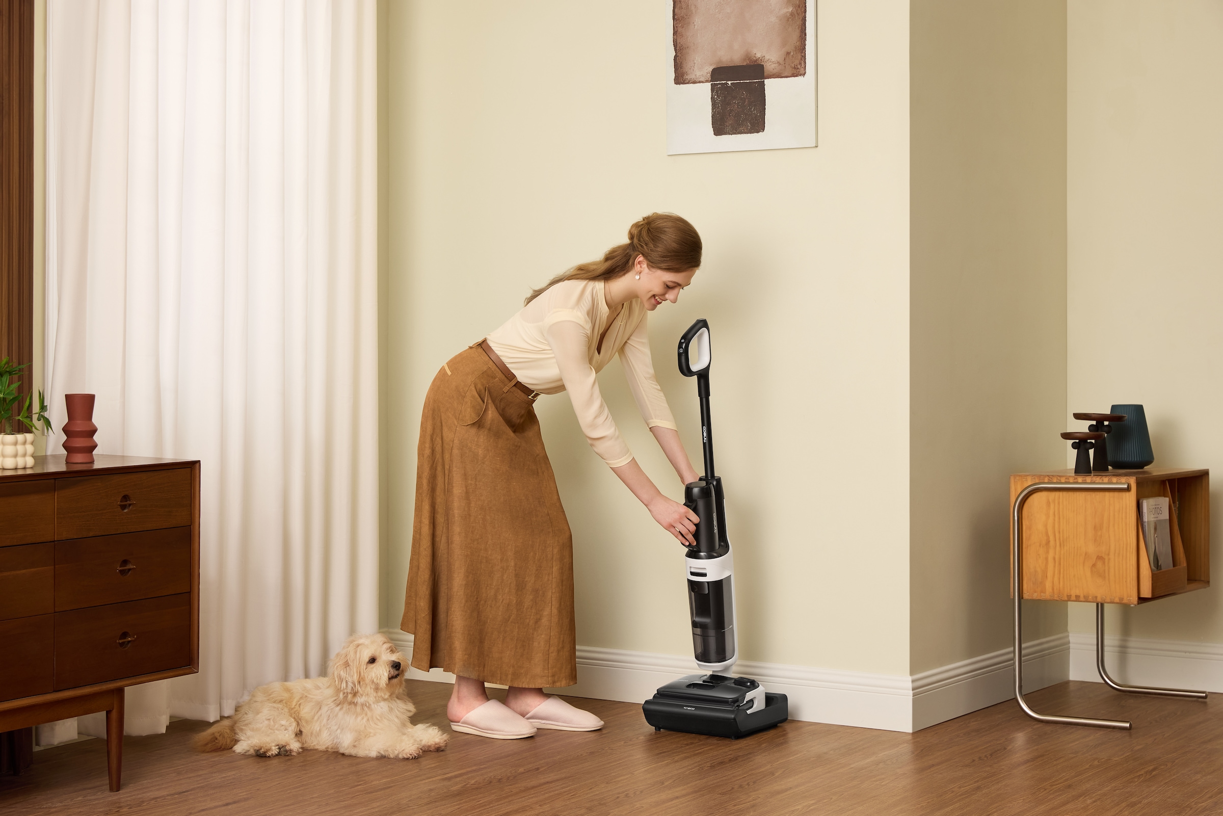 Tineco Nass-Trocken-Sauger »FLOOR ONE Switch i5 Stretch, 85°C Heißluft-Trocknung,  Handstaubsauger« Nass-Trocken-Sauger mit optionalem Handstaubsauger (inkl. Aufsätze)