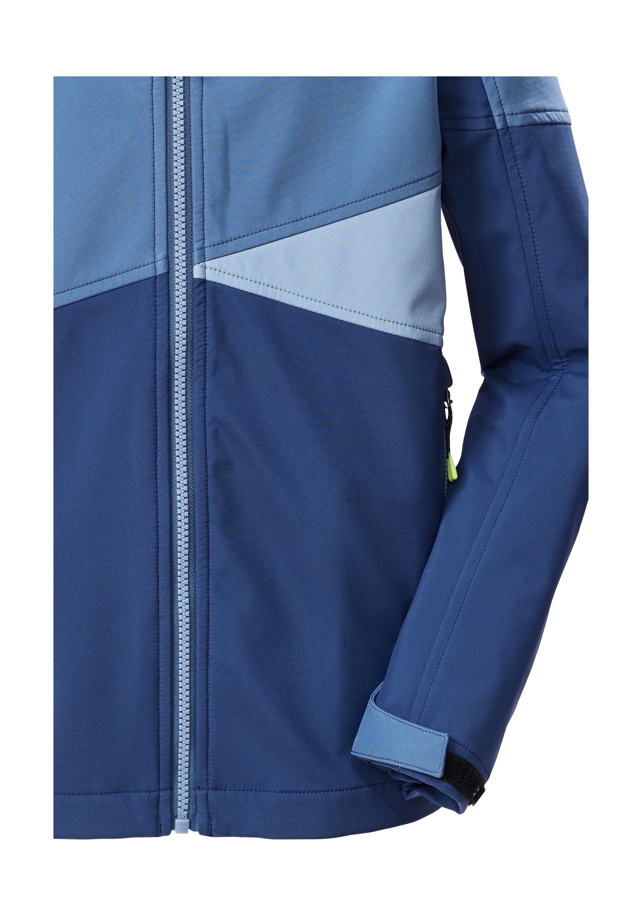 Killtec Softshelljacke »KOS 142 BYS SFTSHLL JCKT« Wind- und wasserabweisende Kinderjacke, Colourblock-Design