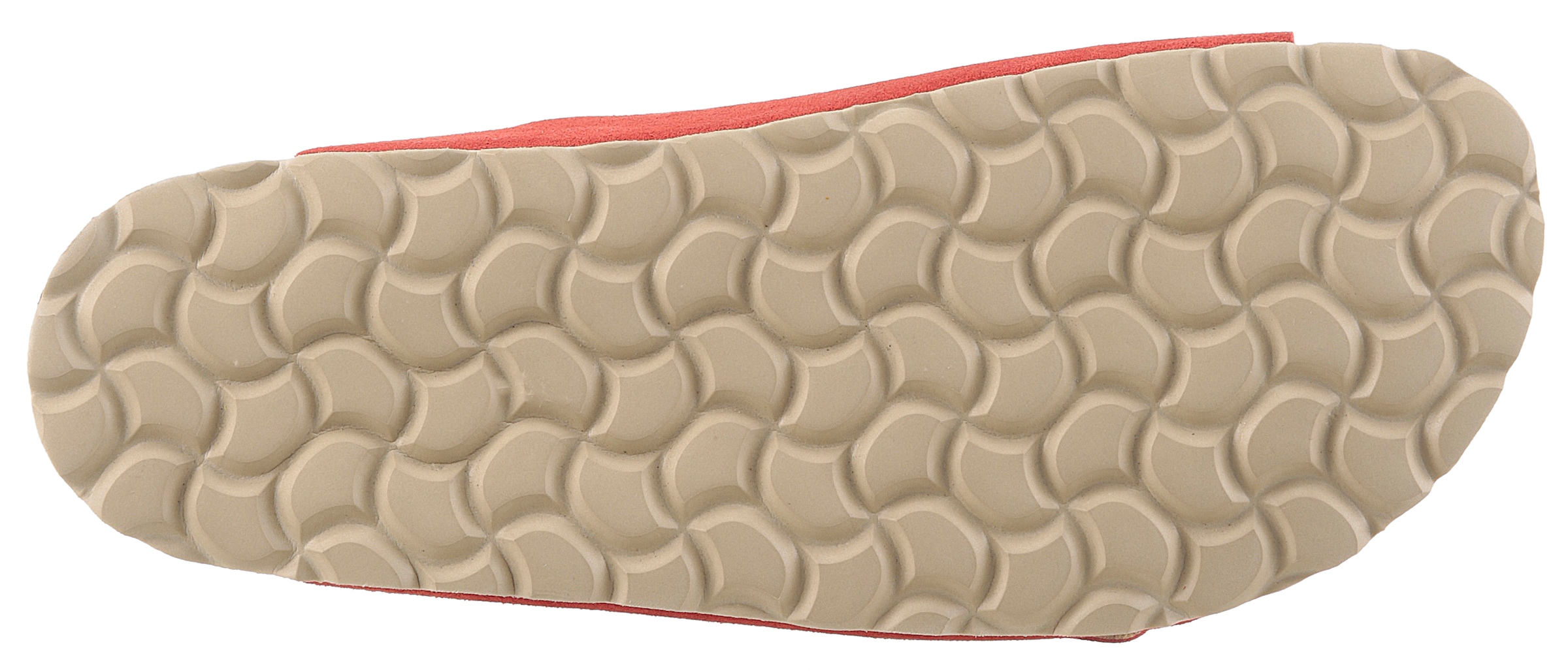 VERBENAS Pantolette »Randell Velour«, Sommerschuh, Schlappen, Hausschuh, Urlaubschuh mit Softfußbett