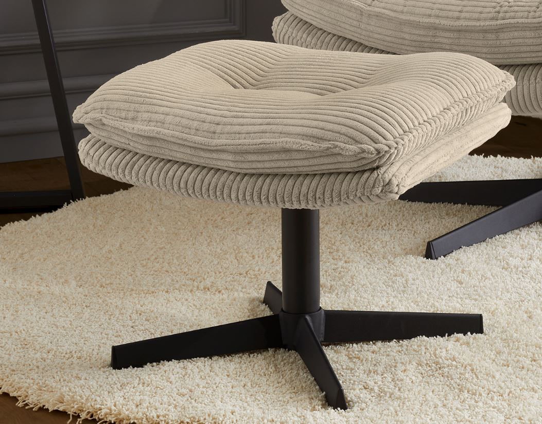 Jockenhöfer Gruppe Relaxsessel »Kasper«, Inklusive Hocker, 360° Drehfunktion, Cord