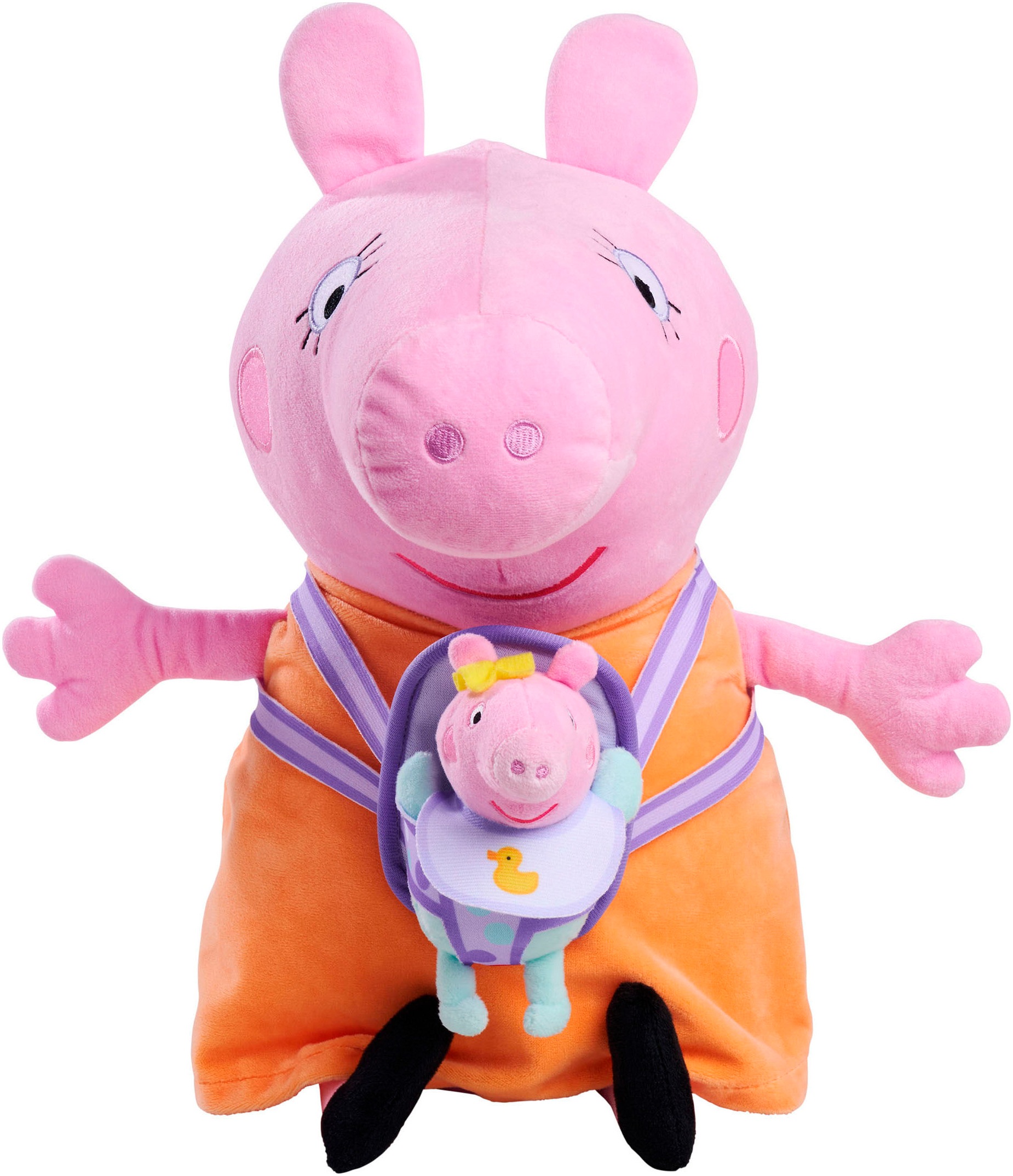 Simba Plüschfigur »Peppa Pig - Mama Wutz mit Evie, 33 cm« in rosa
