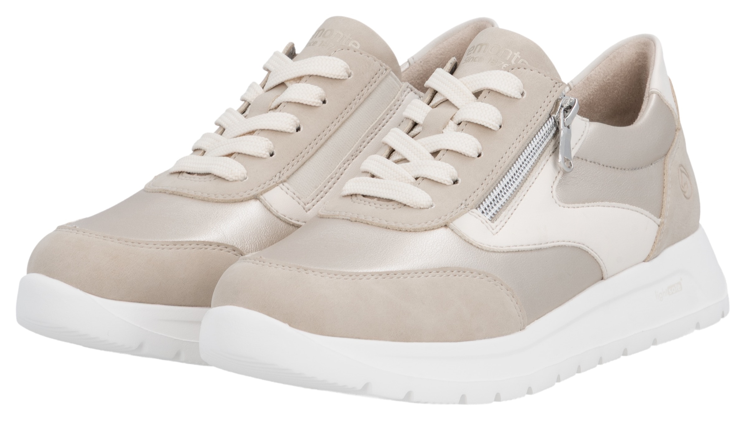 Remonte Keilsneaker  Schnürschuh, Halbschuh, Casual-Sneaker mit seitlichem Reißverschluss
