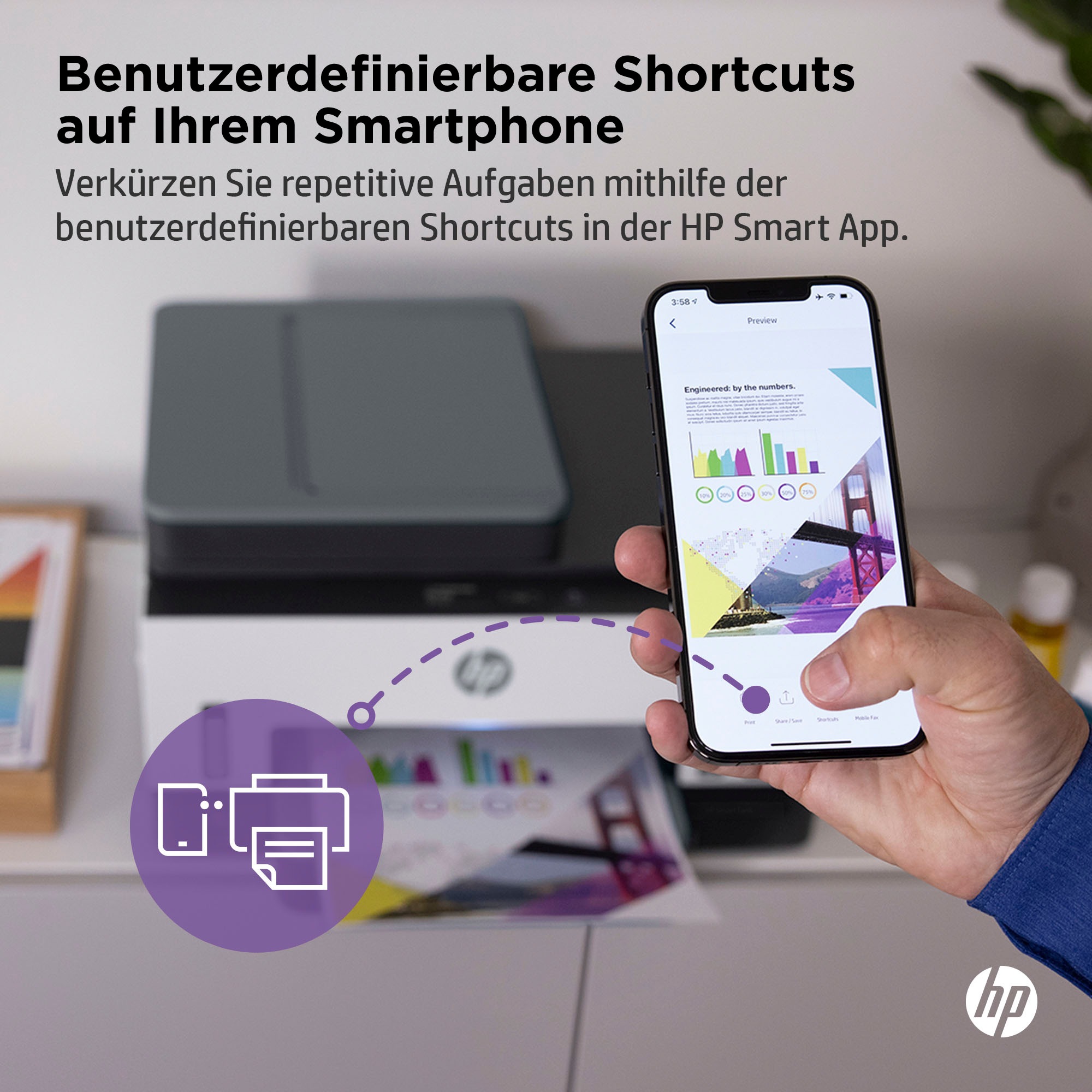 HP Multifunktionsdrucker »Smart Tank 7605«, Ohne Patronen, kompromisslos und bis 3 Jahre Tinte im Lieferumfang.