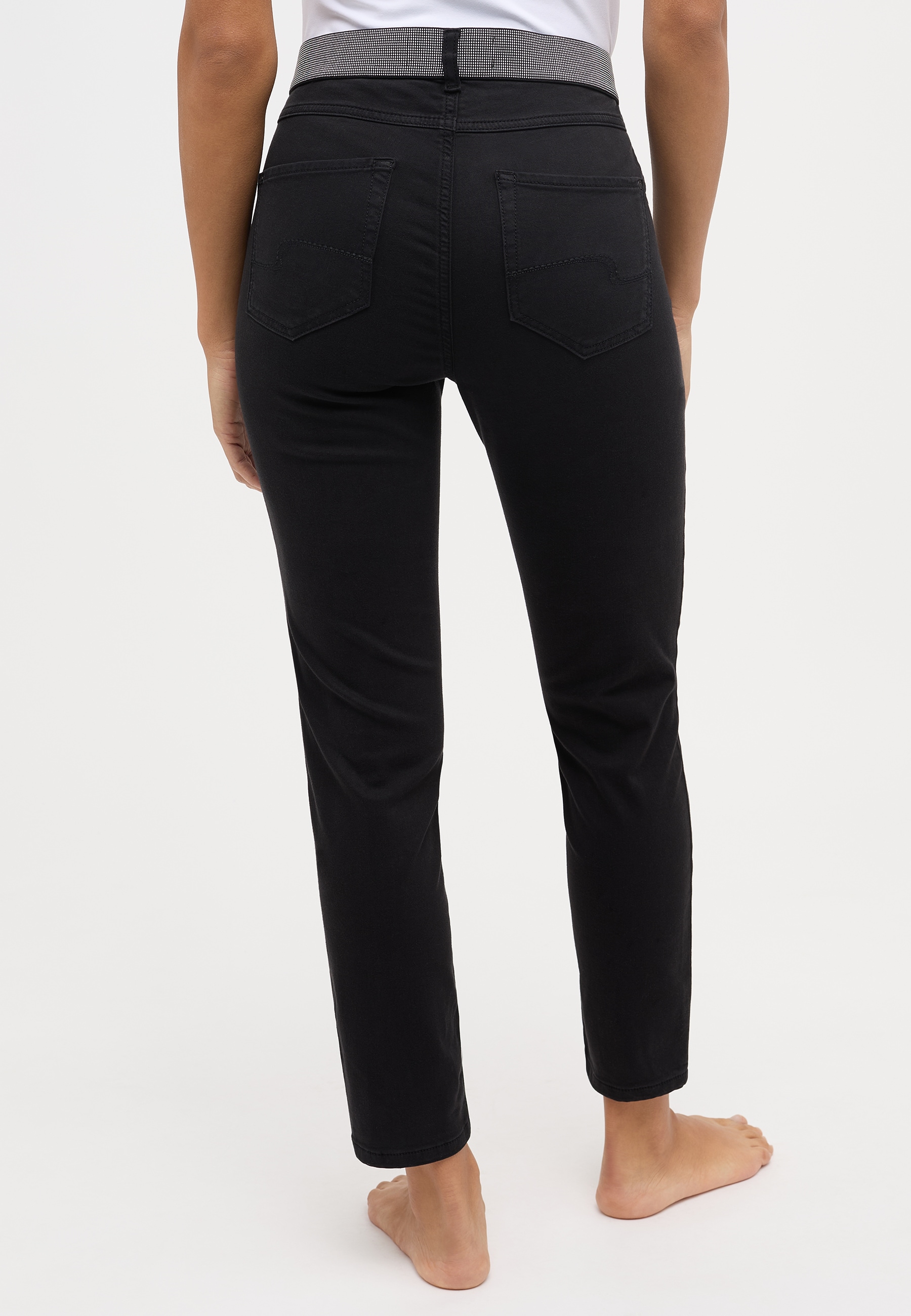 ANGELS 7/8-Hose »ORNELLA SPORTY«, mit auffälligem Bund