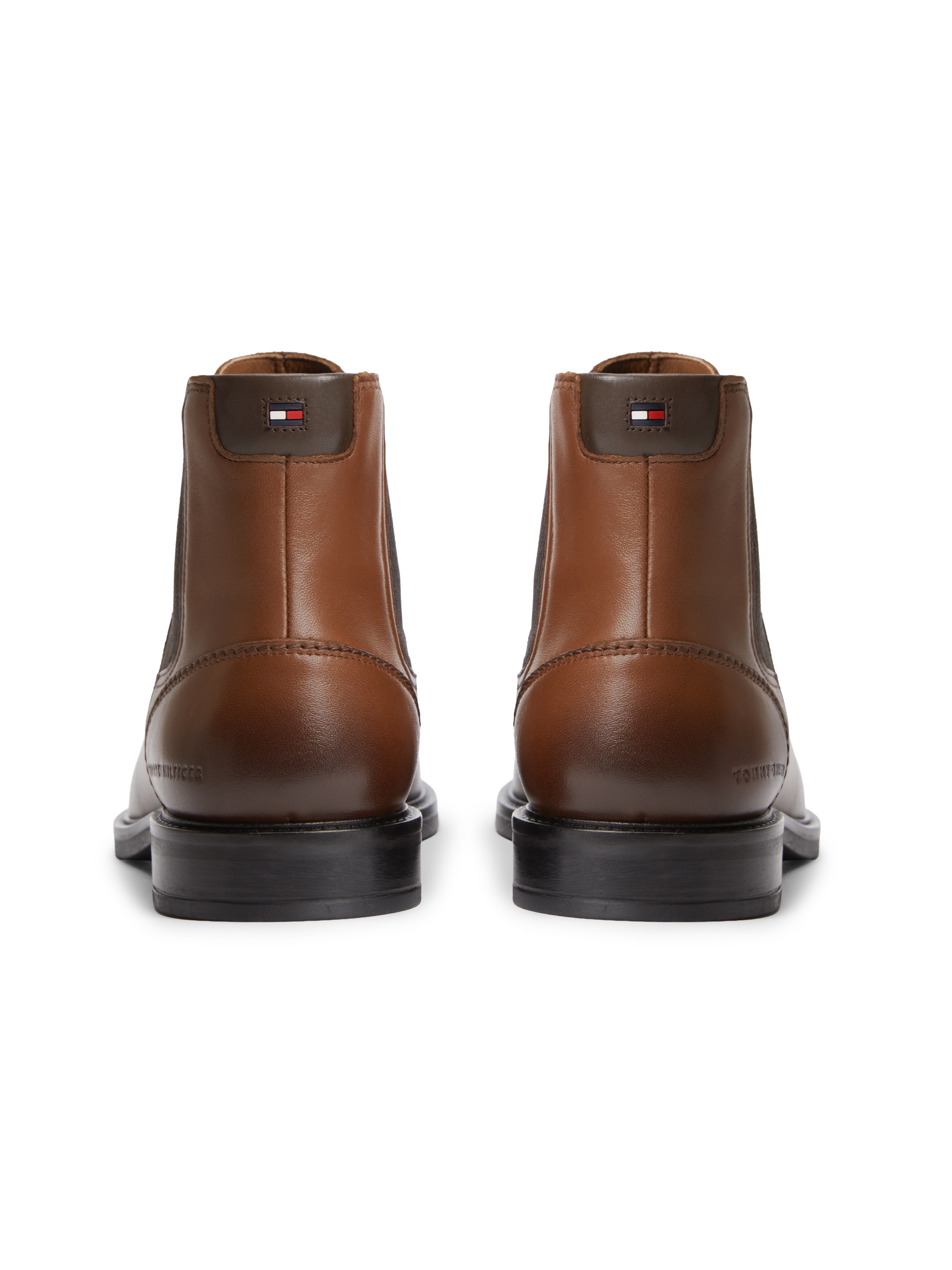Tommy Hilfiger Chelseaboots »CORPORATE DRESSY LTH CHELSEA«  Stiefelette, Businessboots mit Used Finish